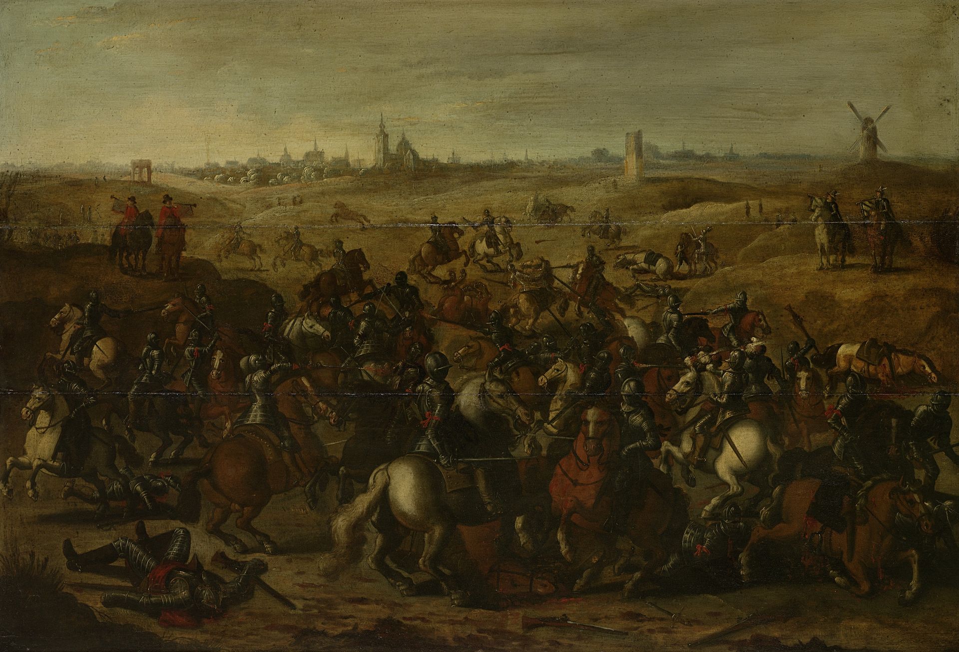 The Skirmish Between Cuirassiers, 5 February 1600, on the Vughterheide by Sebastiaen Vrancx