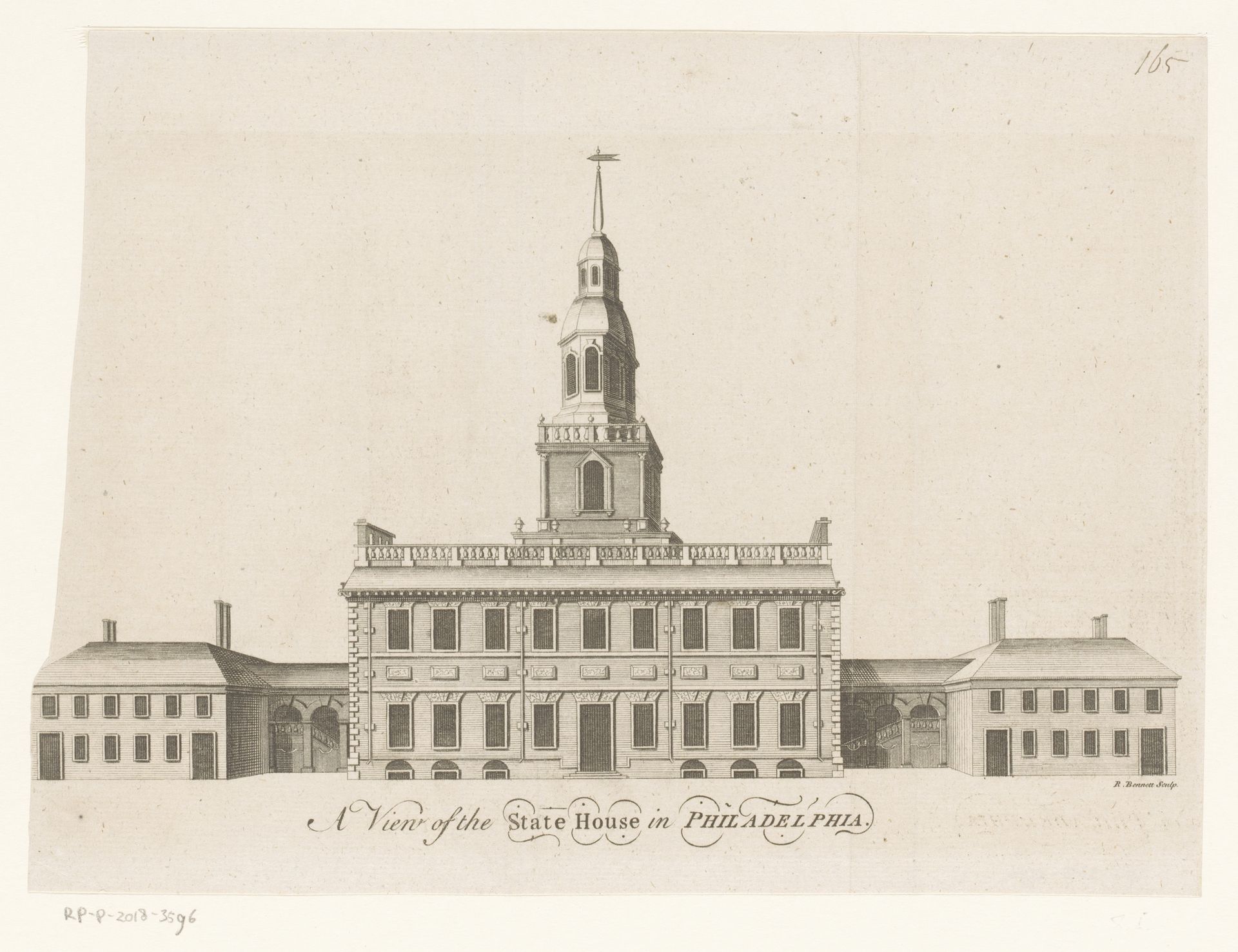 Staatsgebouw in Philadelphia by R. Bennett