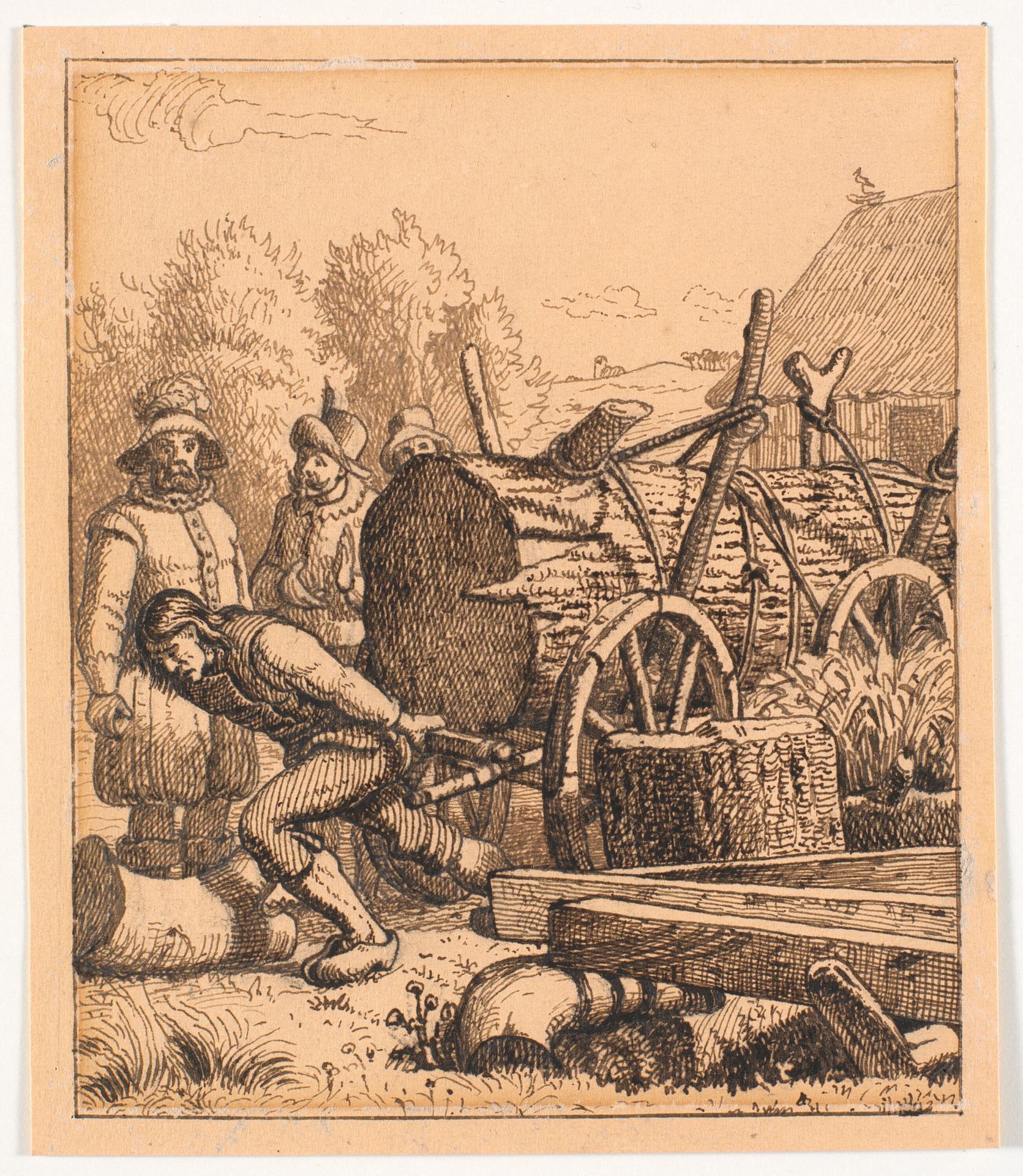 Illustration til St. St. Blicher, De tre Helligaftener by Christen Dalsgaard