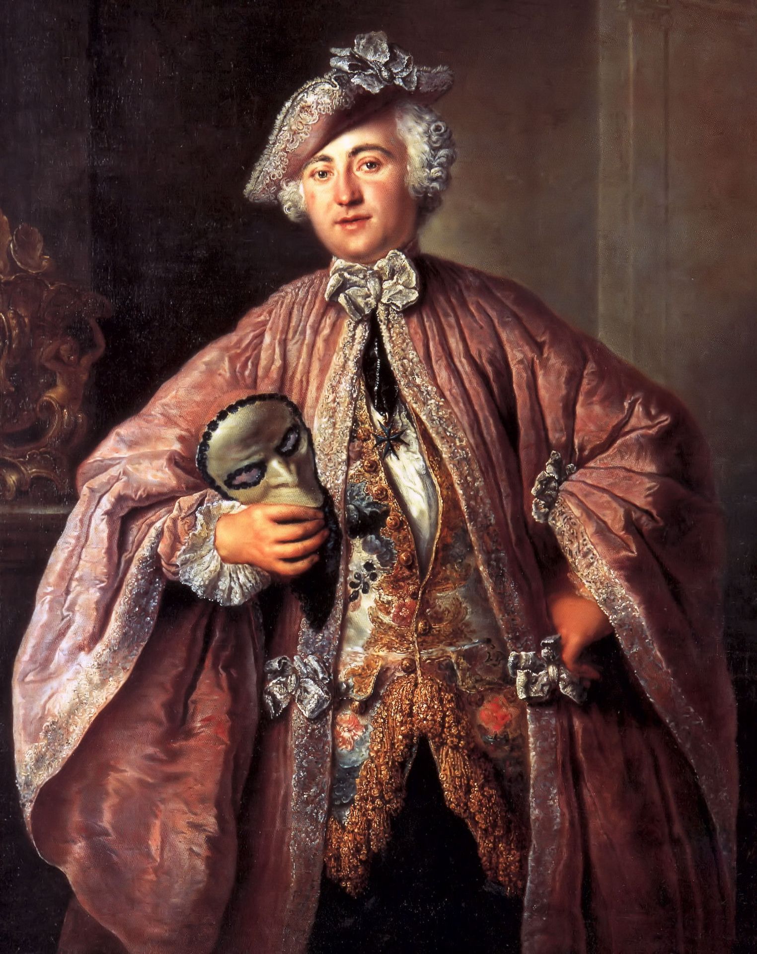 Portrait of Isaak Franz Egmont von Chasot by Antoine Pesne