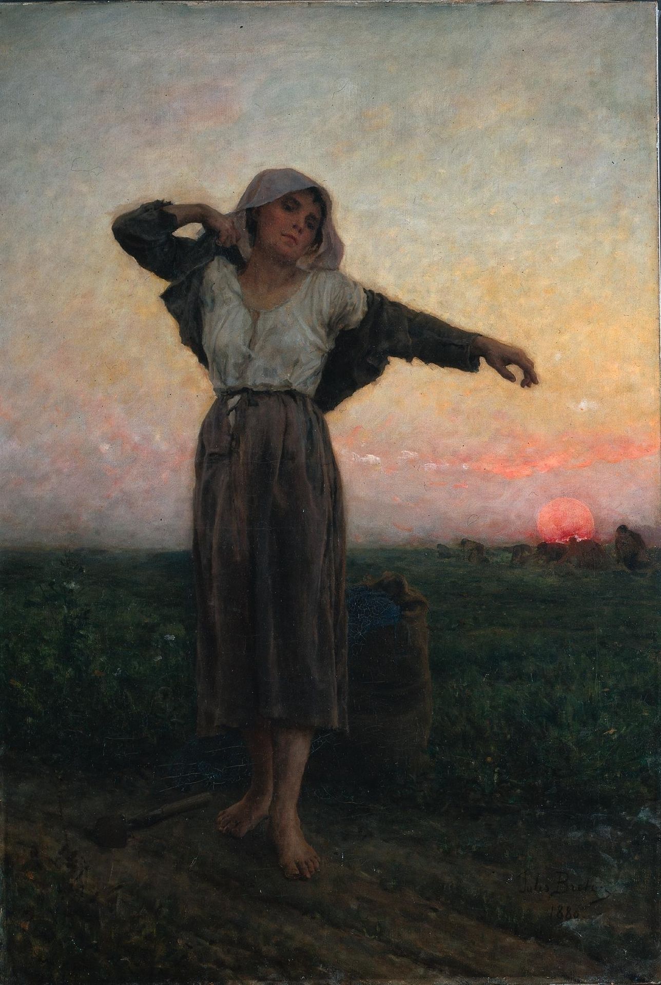 The Tired Gleaner by Jules Breton