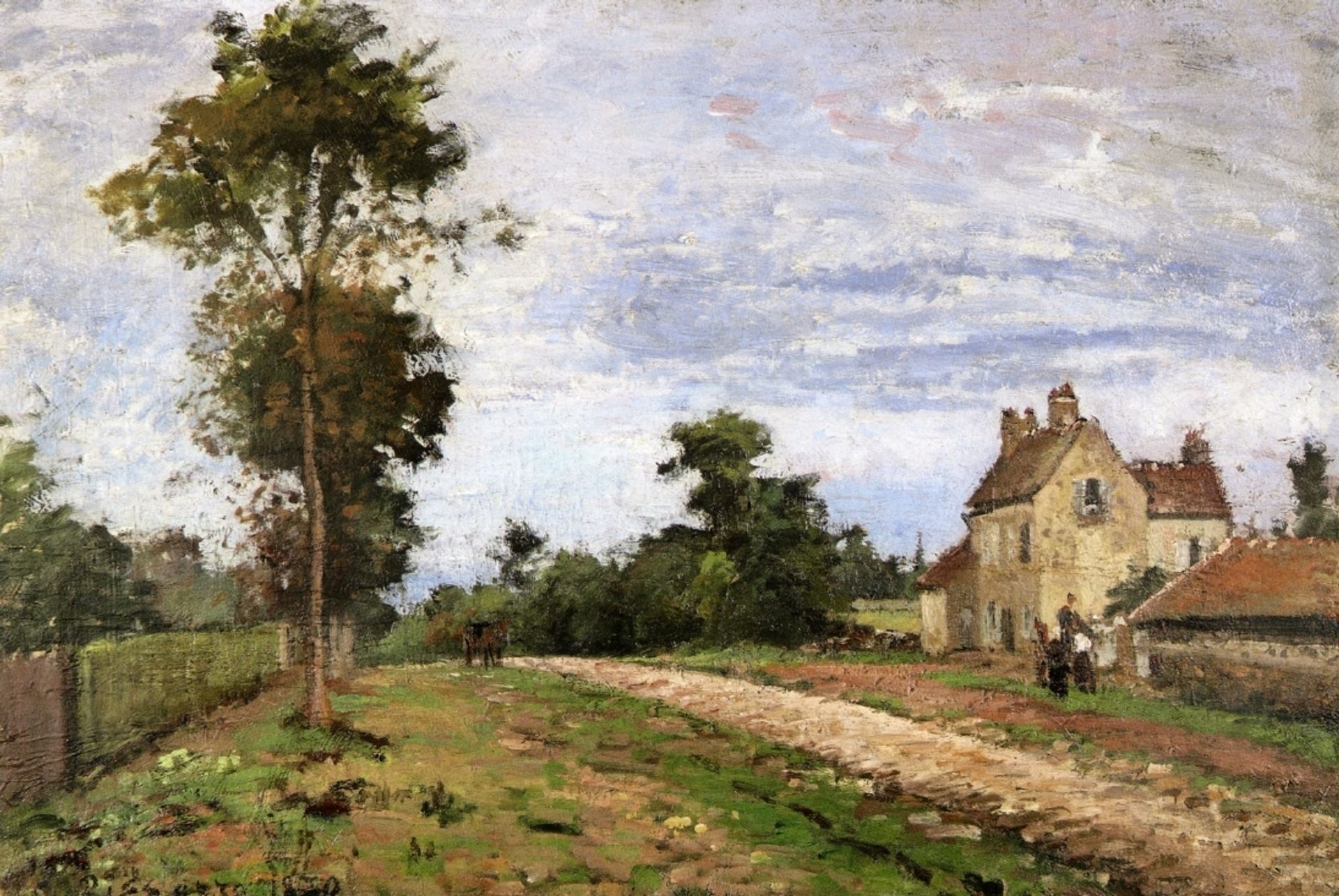 The House of Monsieur Musy, Louveciennes by Camille Pissarro