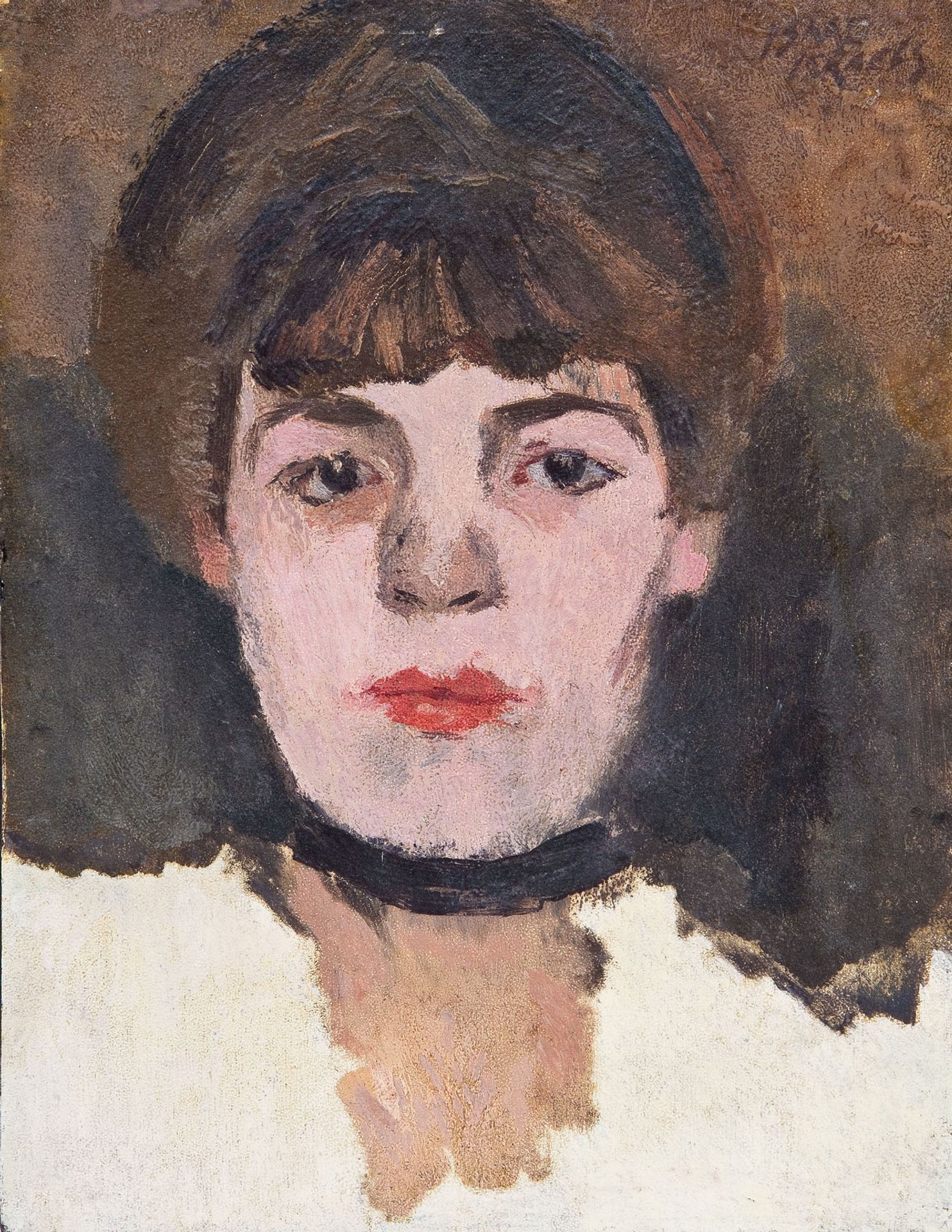 Lady portrait by Isaac Israels