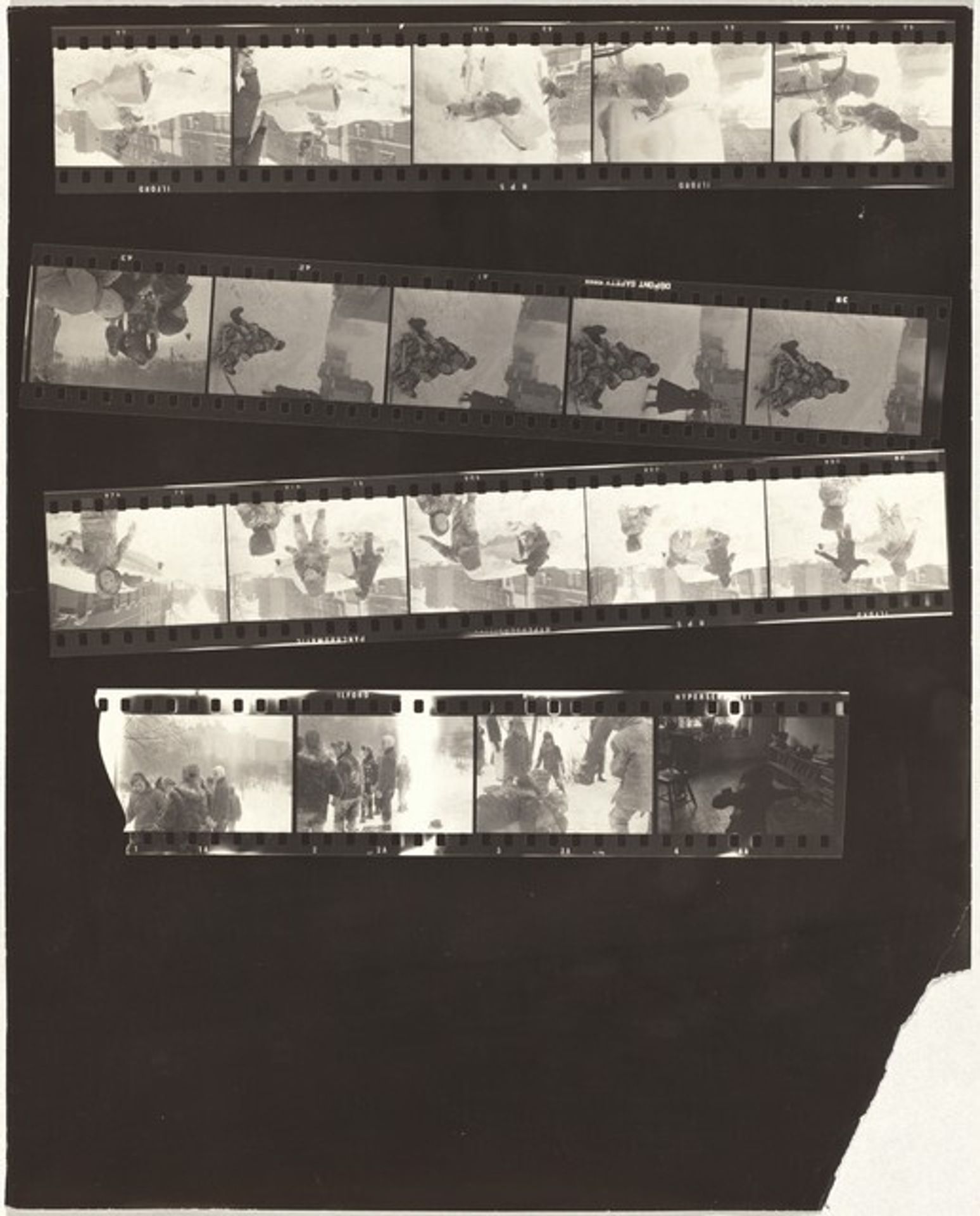 Snow with children--New York City no number by Robert Frank