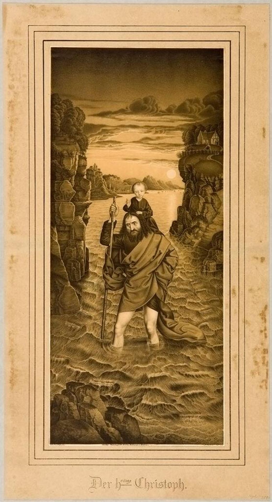 Saint Christopher by Johann Nepomuk Strixner