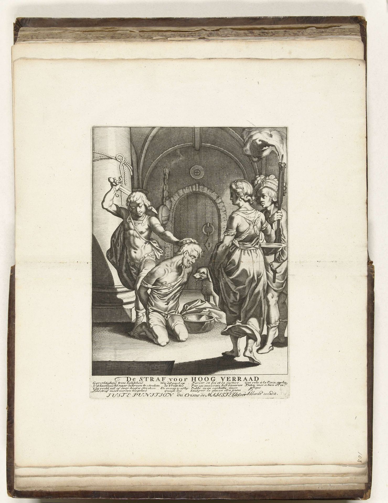 De straf voor hoogverraad, 1713 by Anonymous