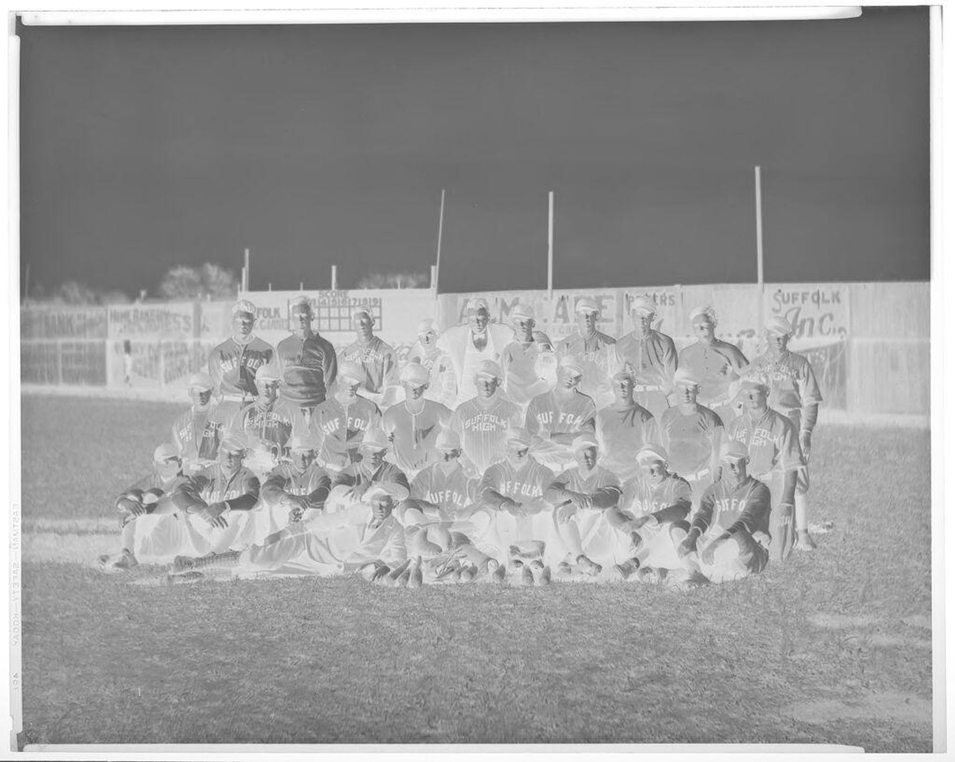 Untitled (Suffolk High School baseball team) by Hamblin Studio