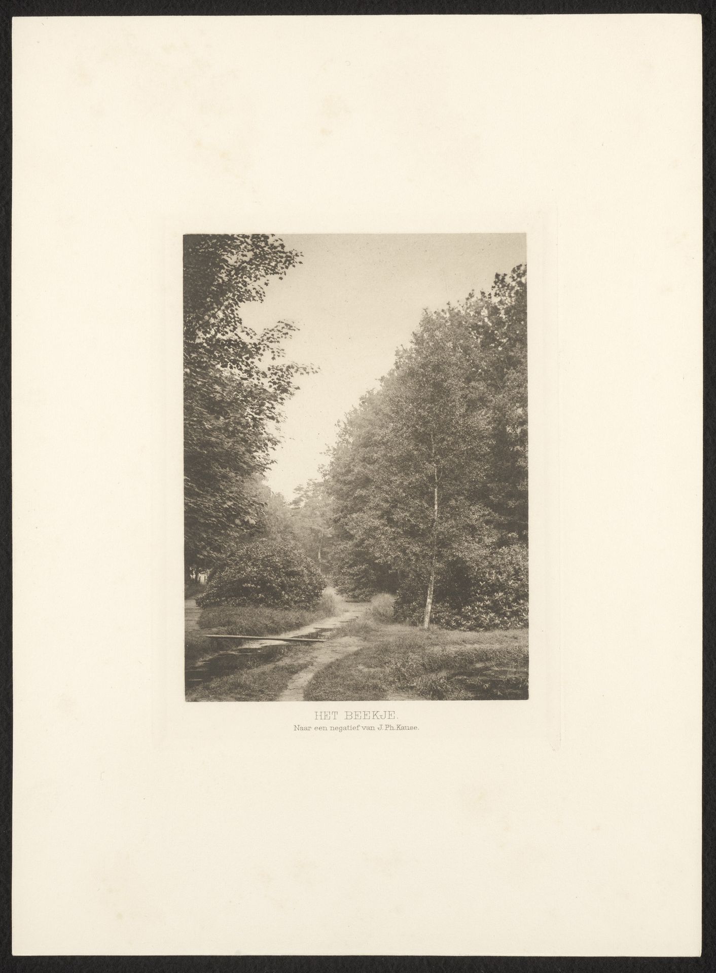 Beek in een bos by J.Ph. Kause