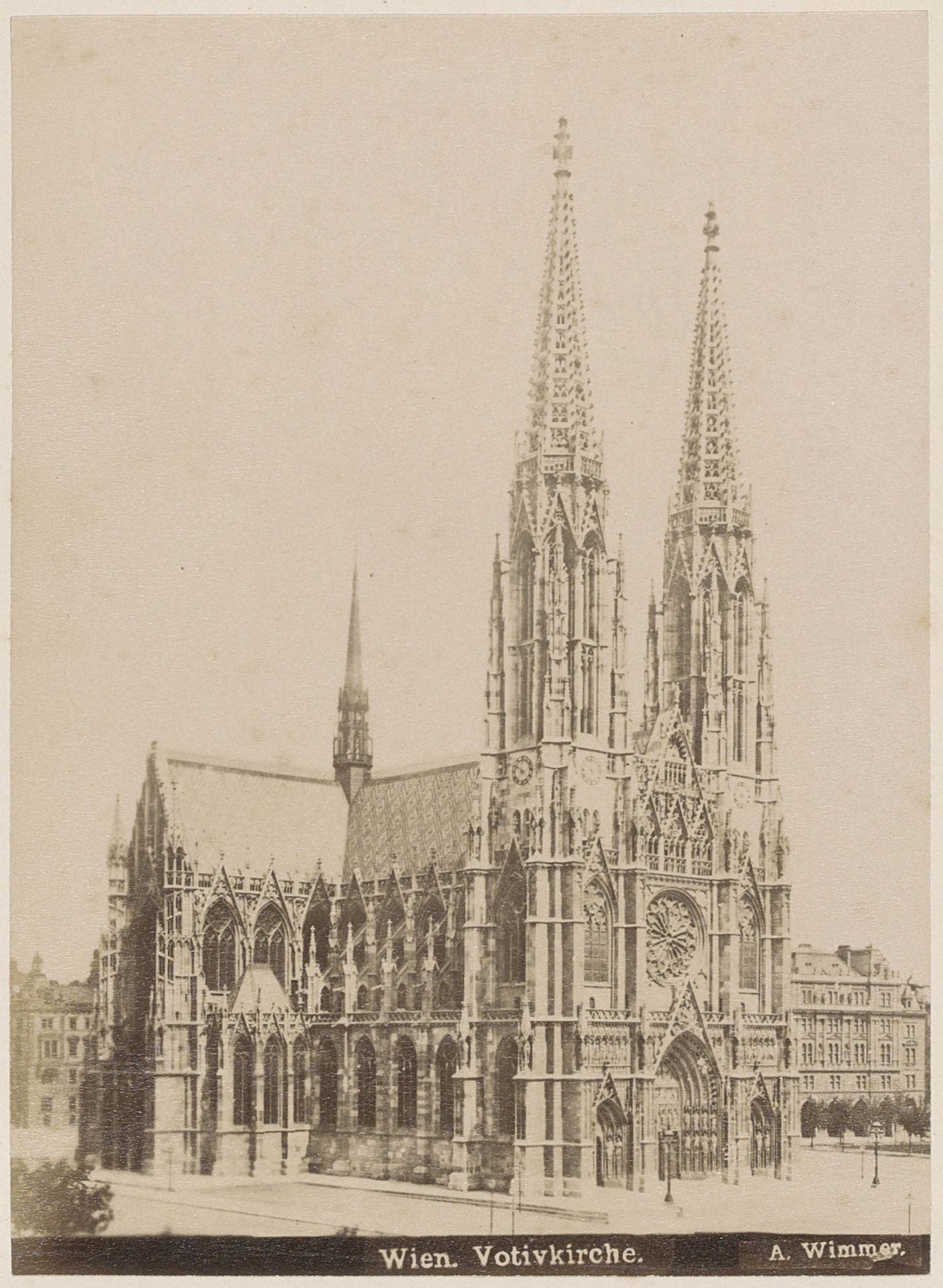 Exterieur van de Votiefkerk in Wenen by A. Wimmer