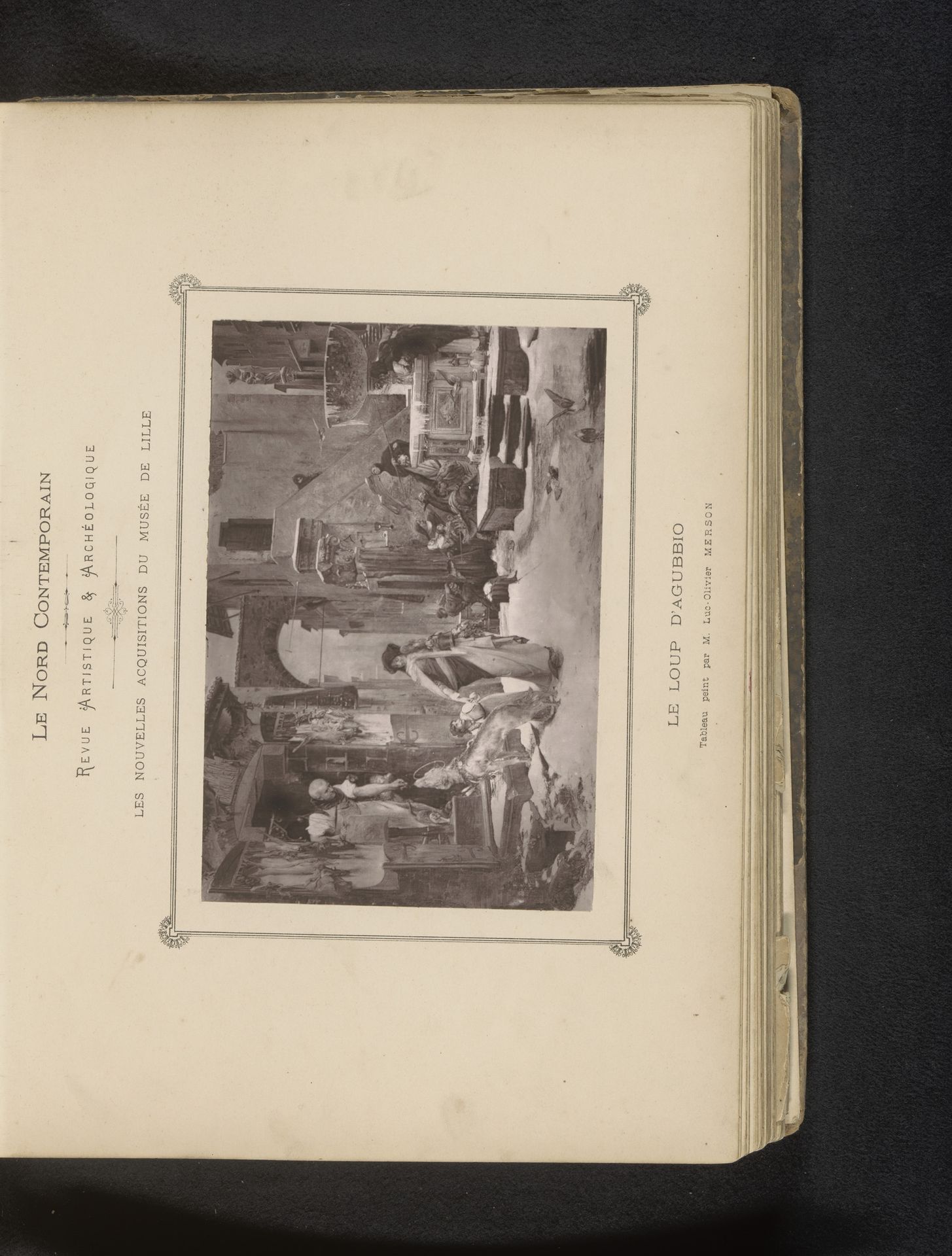 Reproductie van Le Loup d'Agubbio door Luc-Olivier Merson by Anonymous