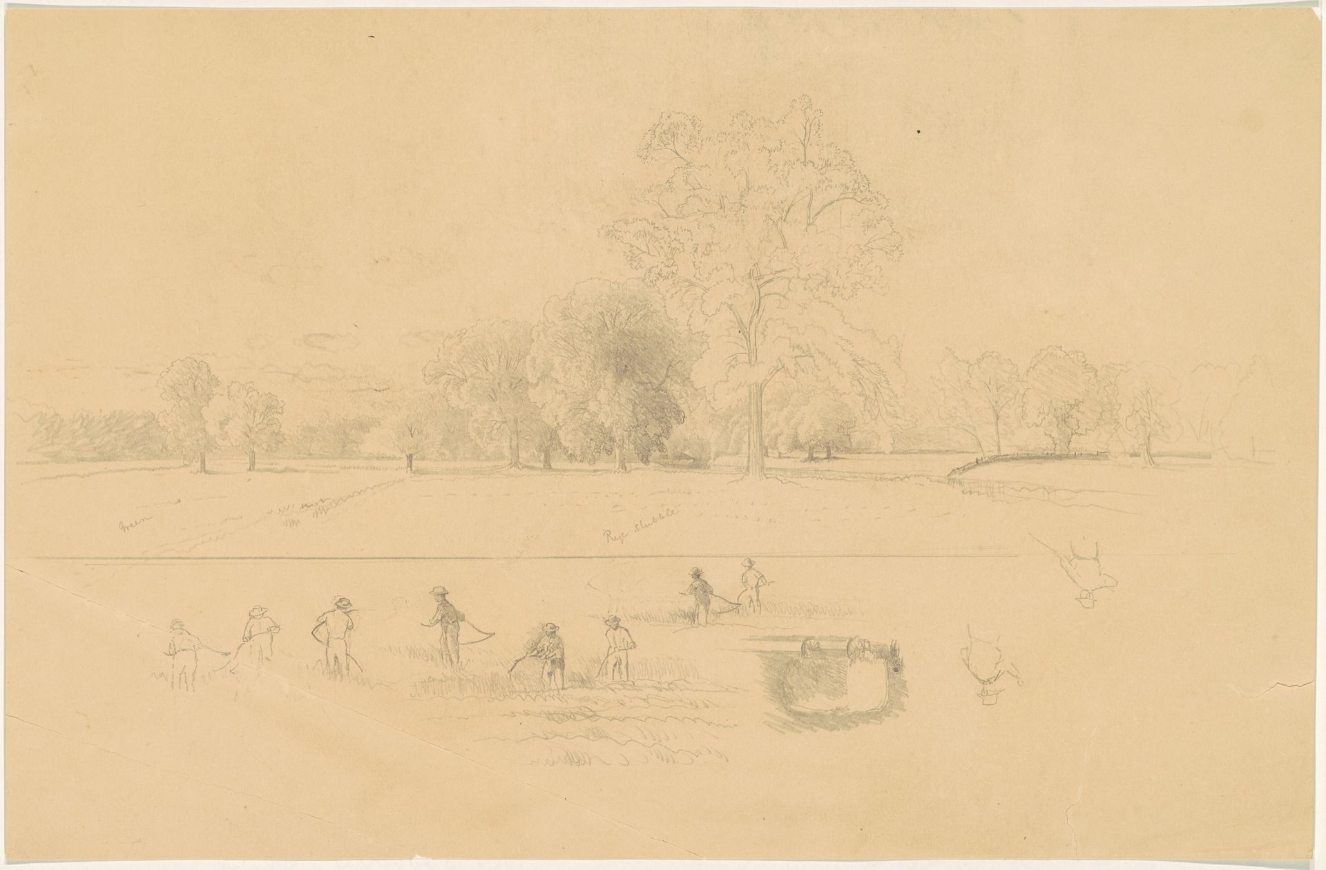 Harvesting, New England by Aaron Draper Shattuck