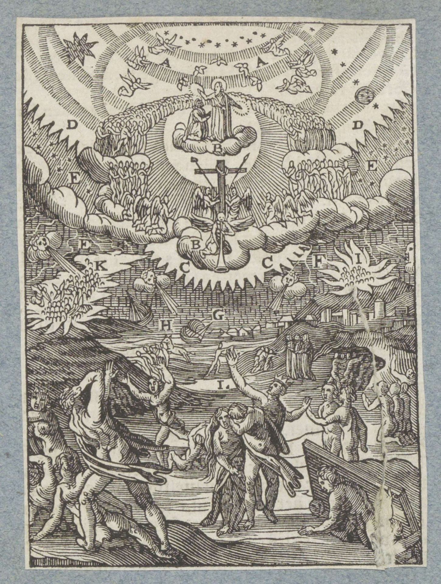 Enorme verschrikkingen op aarde voorafgaand aan het Laatste Oordeel by Christoffel van (II) Sichem