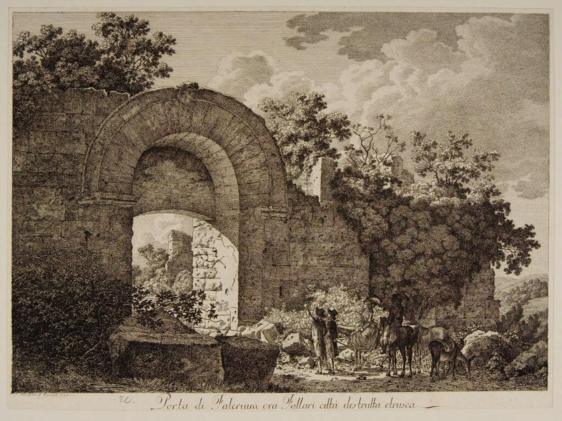 Porta di Falerium by Jacob Wilhelm Mechau
