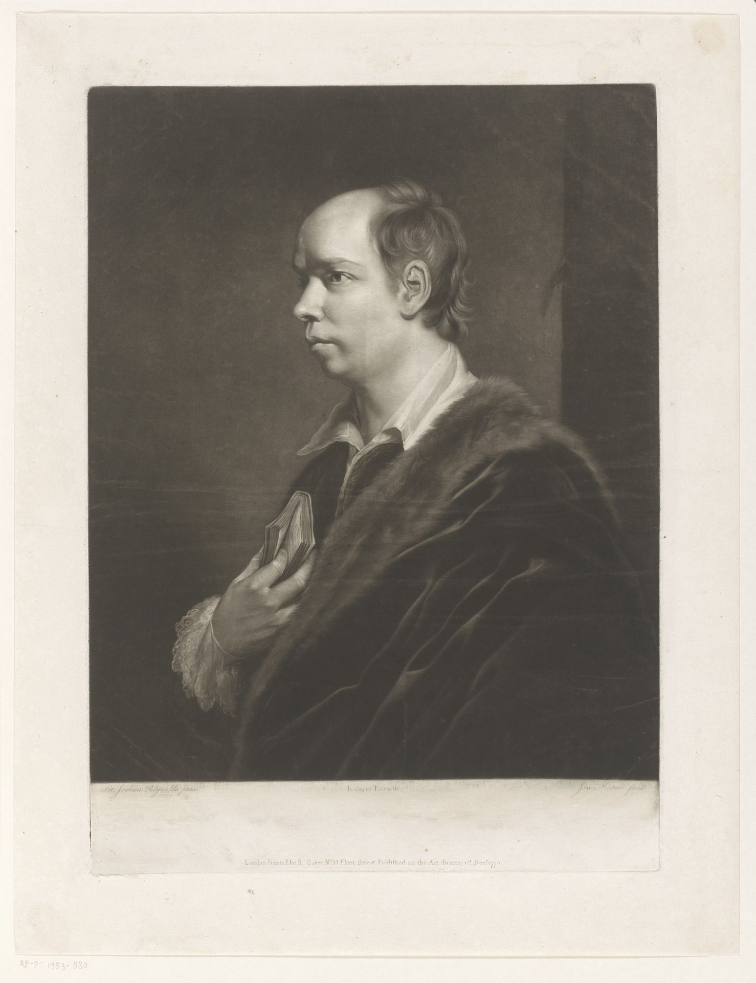Portret van Oliver Goldsmith by Giuseppe Filippo Liberati Marchi