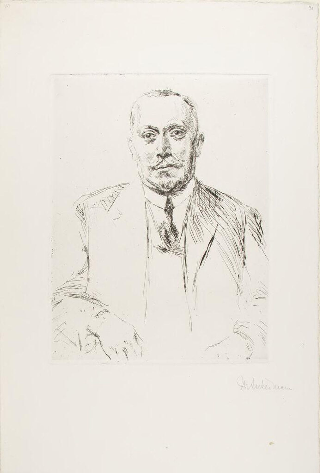 Portrait of Marzynski by Max Liebermann
