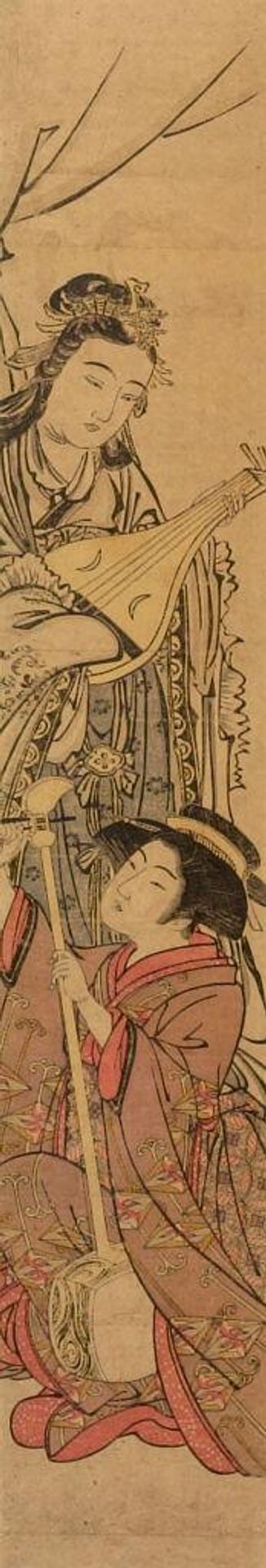Benten and Geisha Playing Music by Kitao Shigemasa