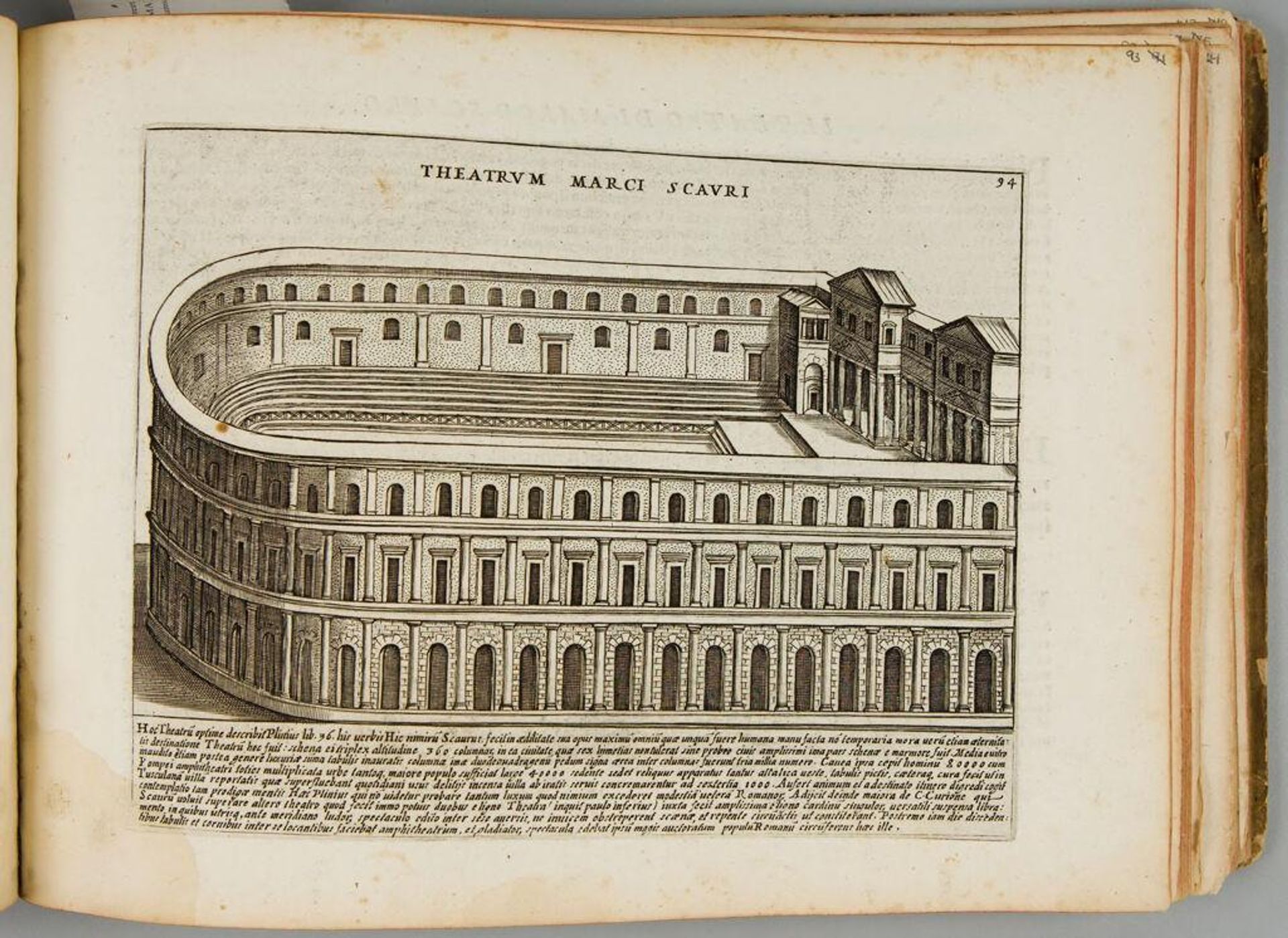 The Theater of Marcus Scavrus by Giacomo Lauro
