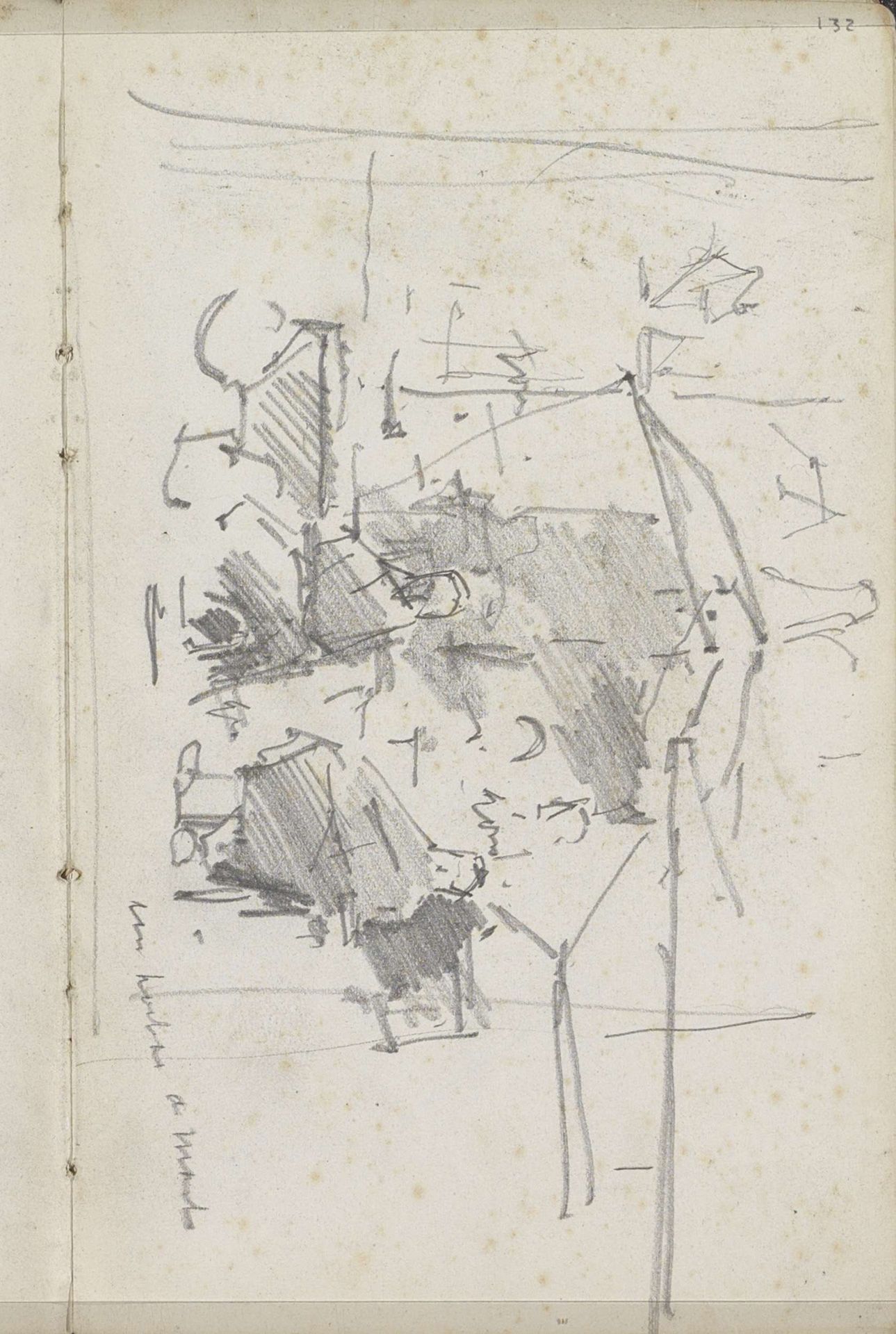 Figuren bij marktkramen by George Hendrik Breitner