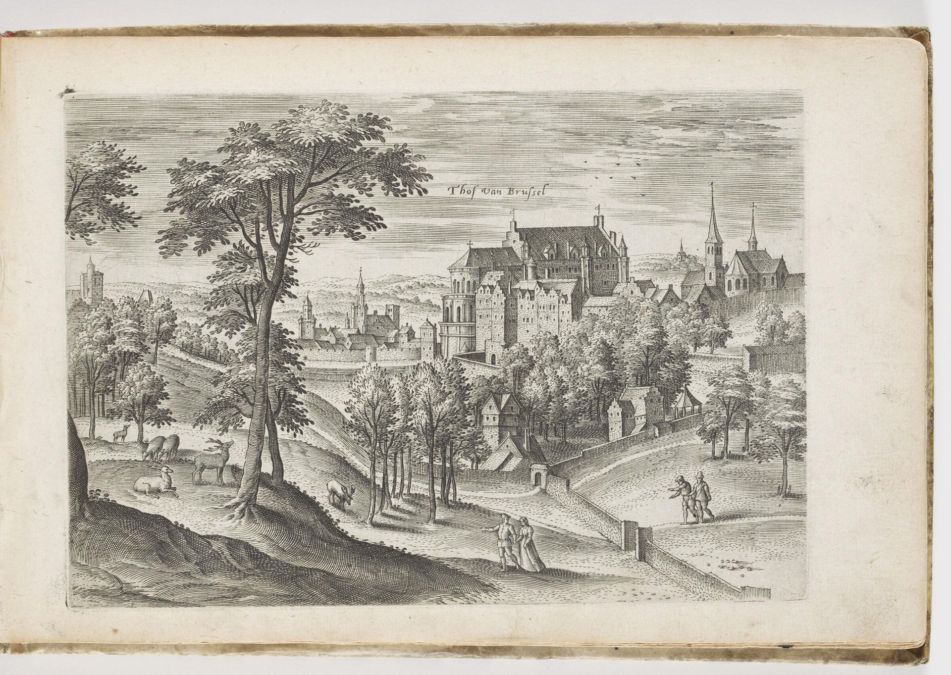 Castle at Brussels by Hans Collaert the Elder