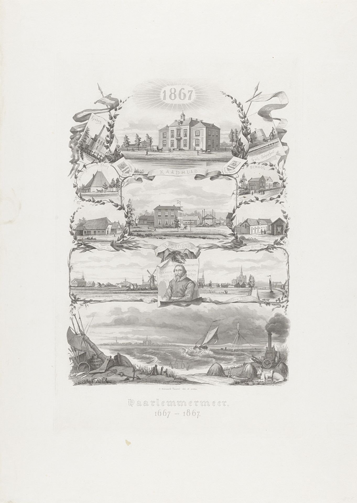 Haarlemmermeer, 1667-1867 by Edouard Taurel
