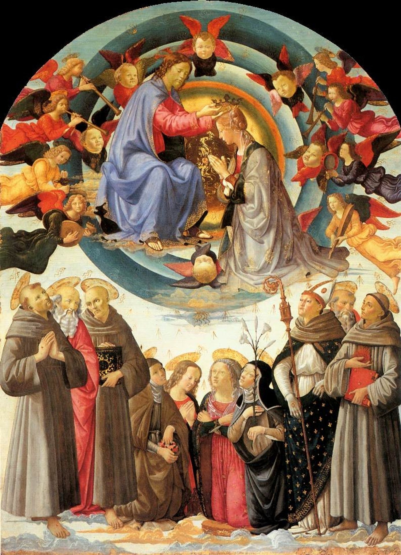 Coronation of the Virgin by Domenico Ghirlandaio