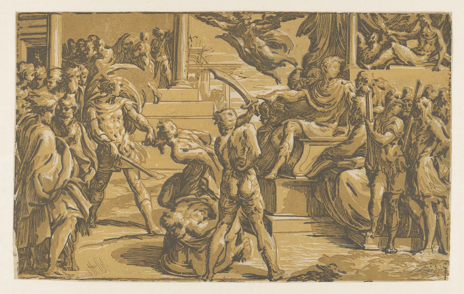 Martelaarschap van de heiligen Petrus en Paulus by Antonio da Trento