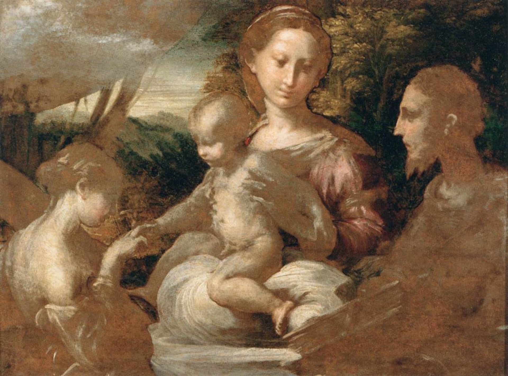 Mystic Marriage of St Catherine by Parmigianino