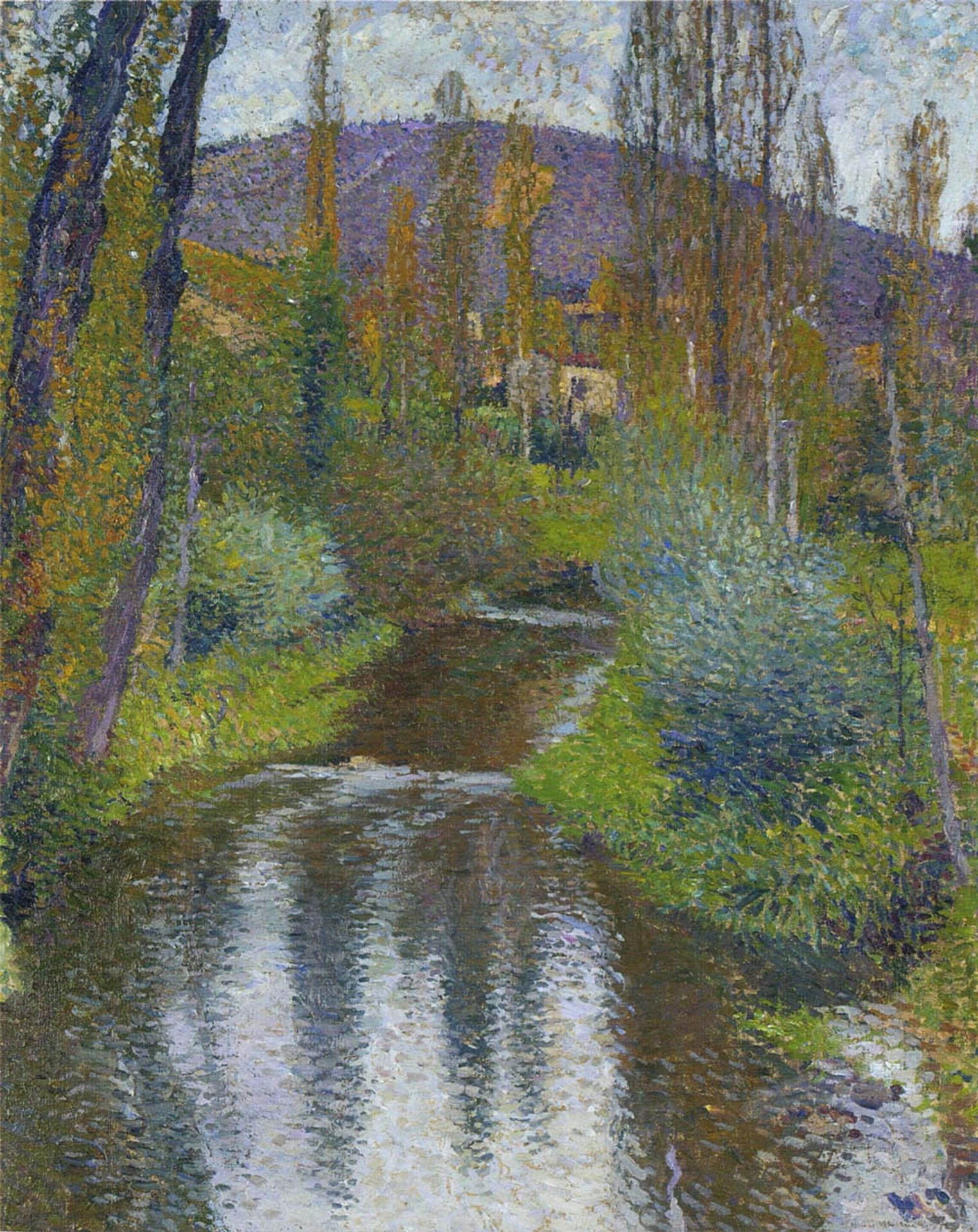 The Vert and the first houses of Labastide by Henri Martin