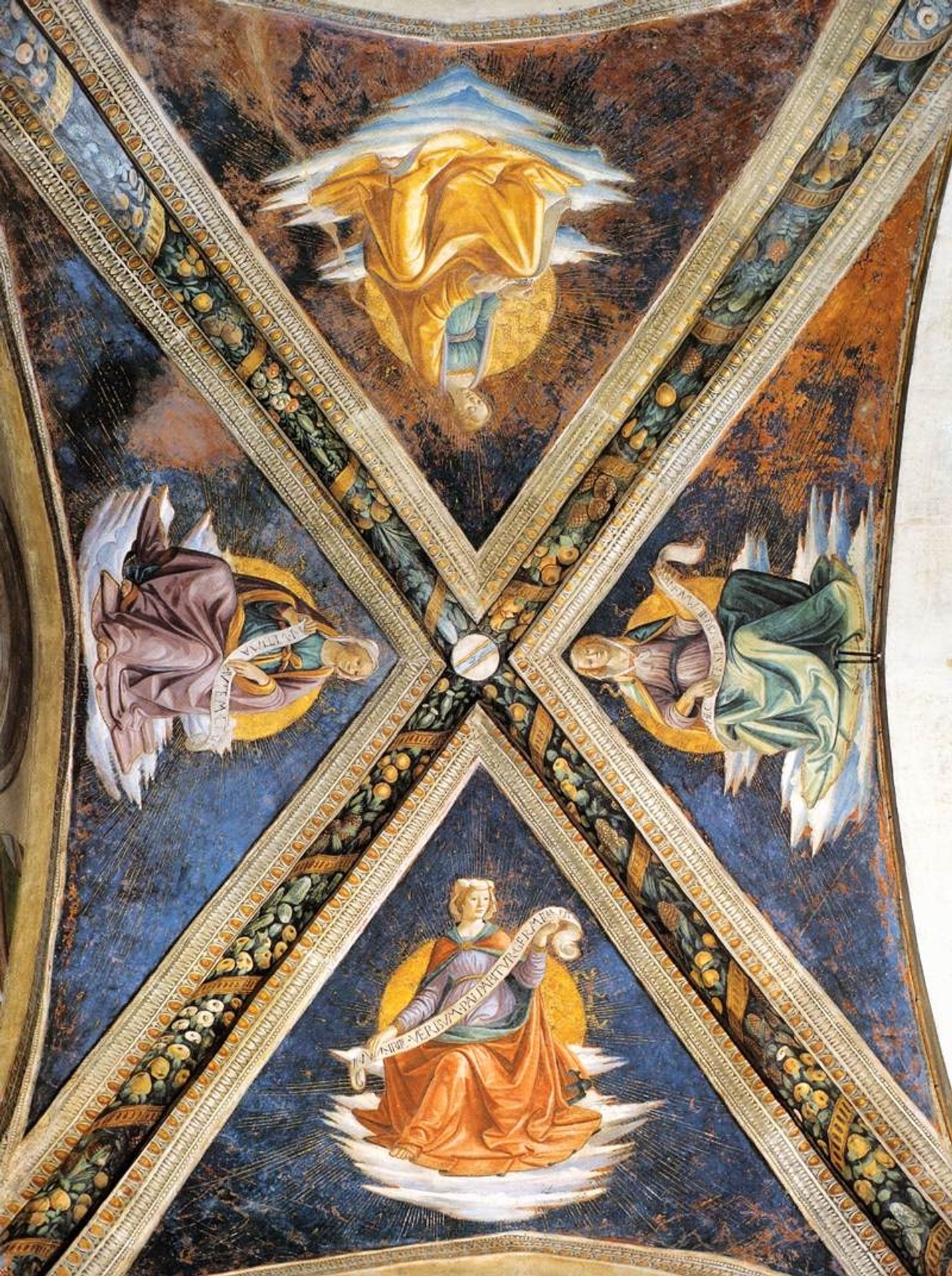 Vaulting of the Sassetti Chapel by Domenico Ghirlandaio