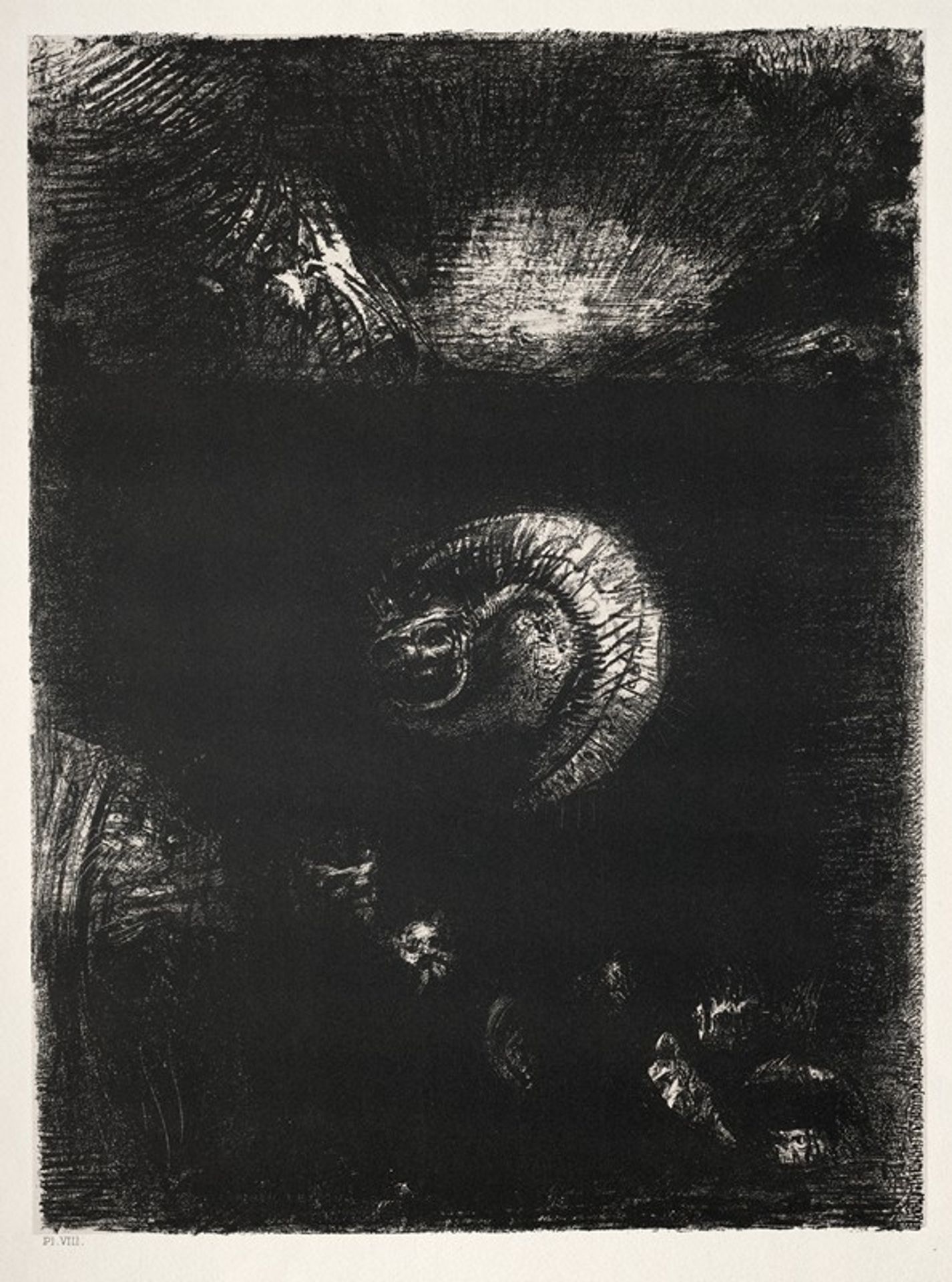And All Manner of Frightful Creatures Arise by Odilon Redon