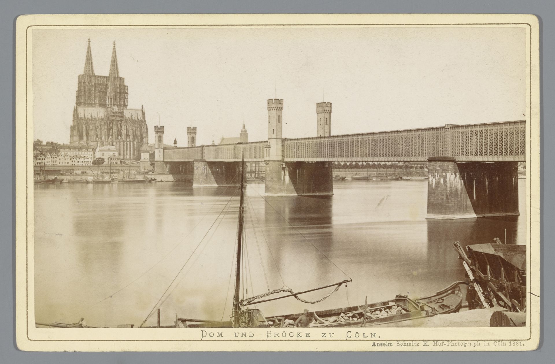 De Dom en brug in Keulen by Anselm Schmitz