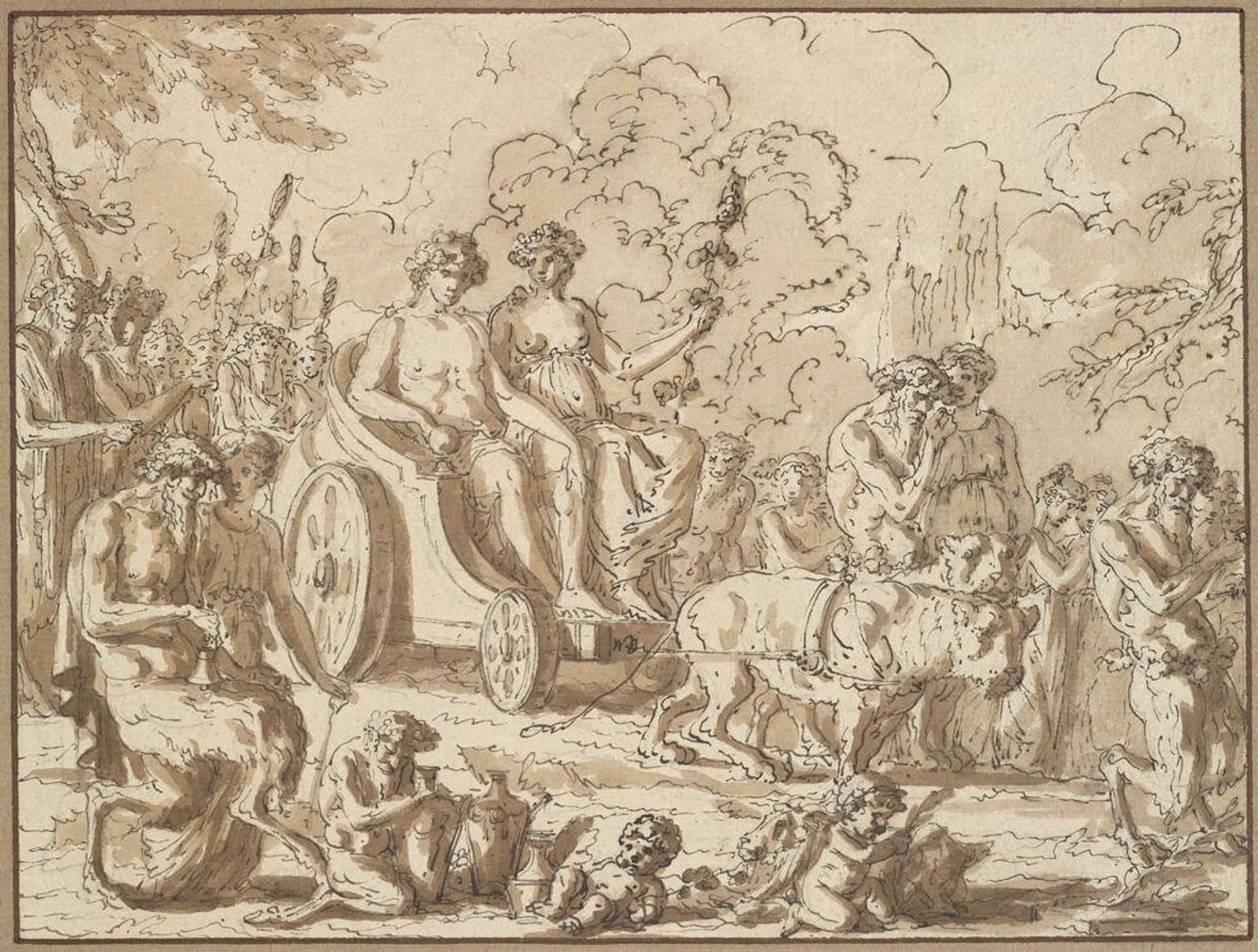 Triumph of Bacchus and Ariadne by Louis Félix de La Rue