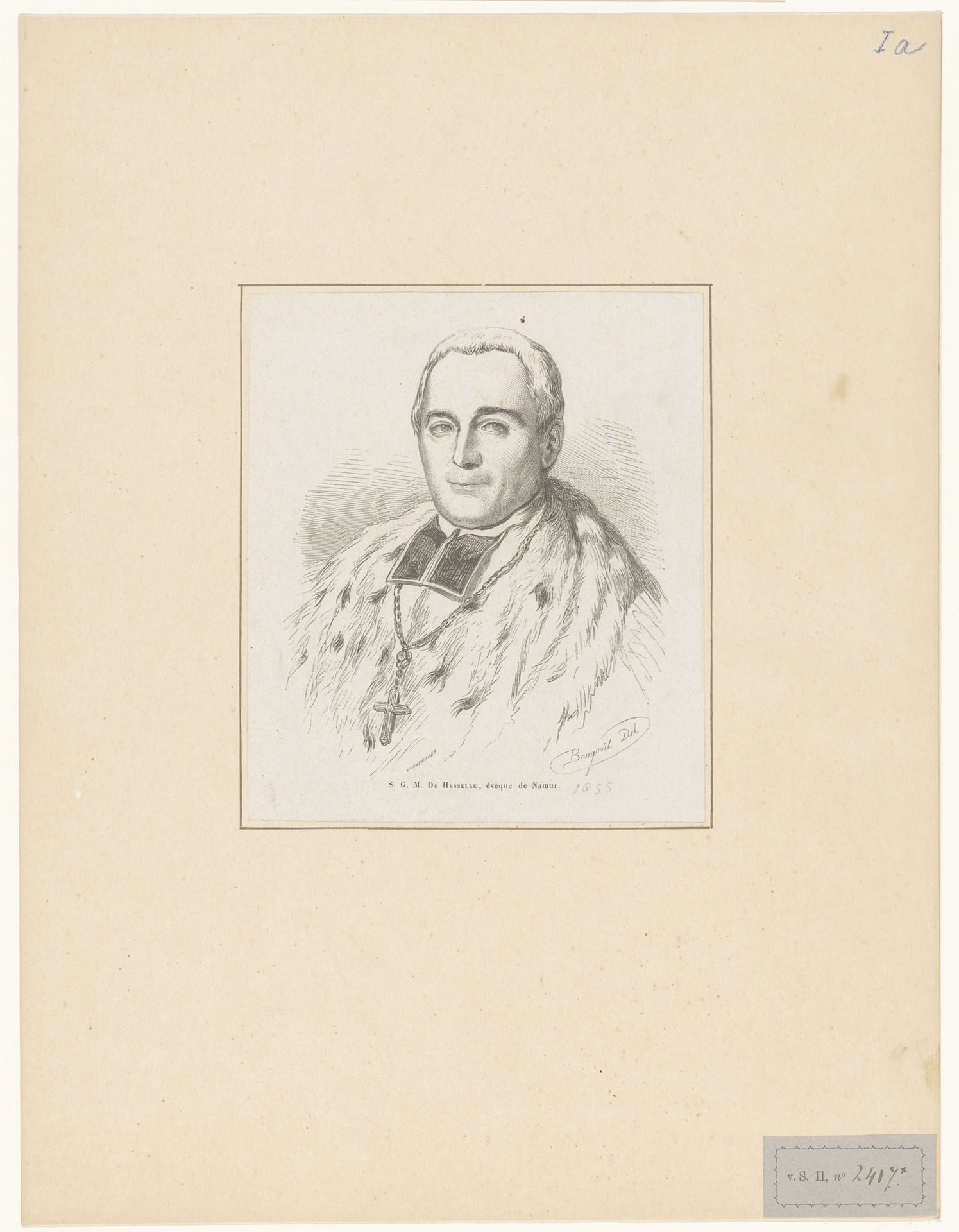 Portret van Nicolas-Joseph Dehesselle by Adolphe François Pannemaker