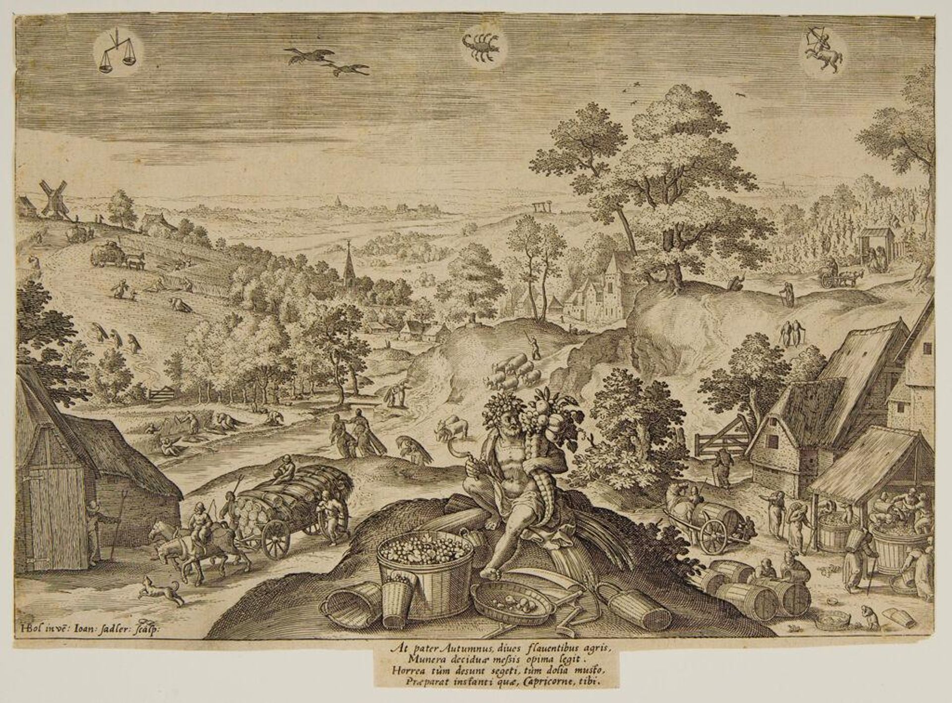 Autumn by Johann Sadeler I