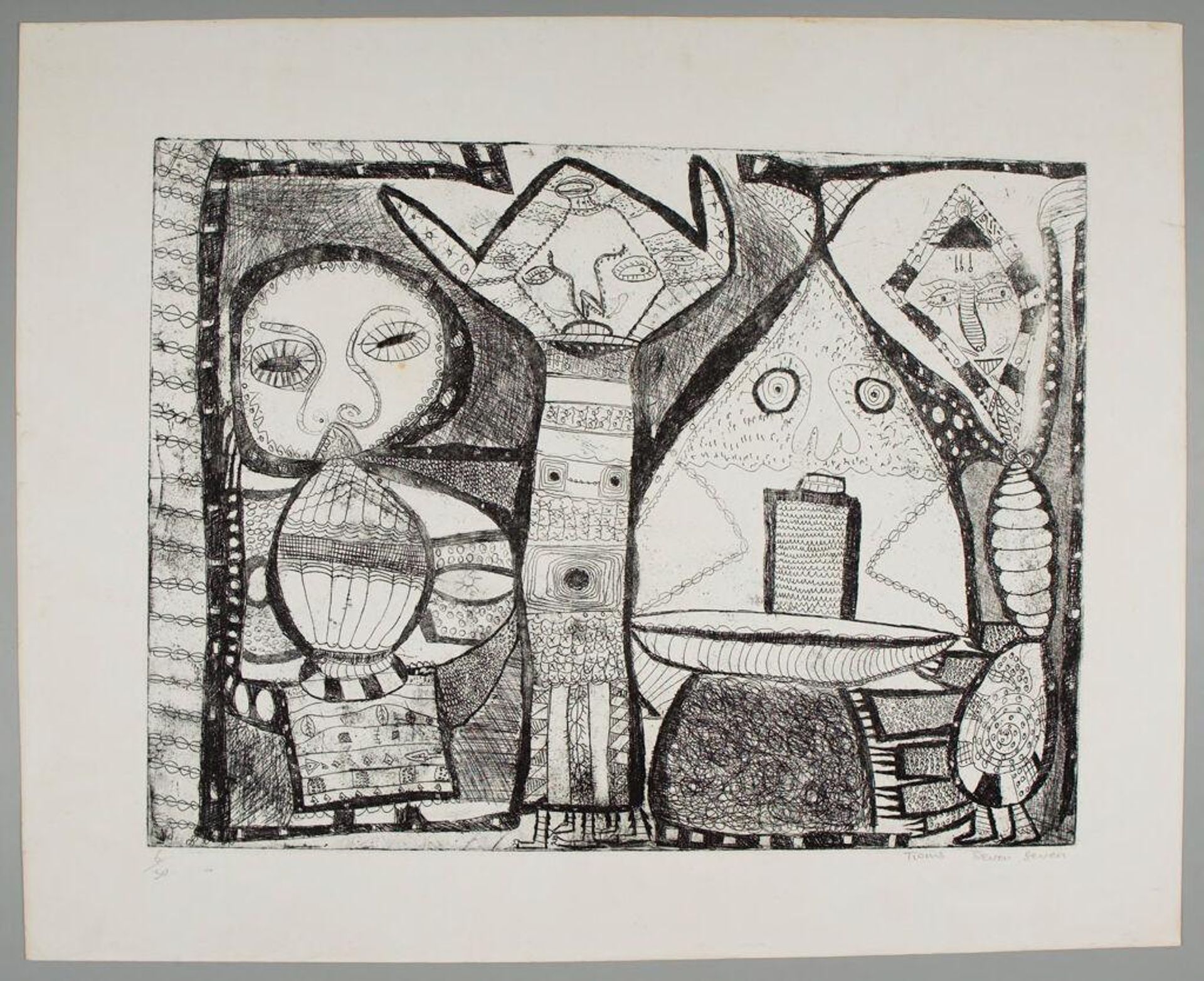 Four Grotesque Figures by Twins Seven Seven