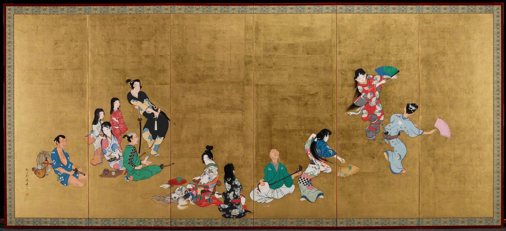 The Four Accomplishments [left of a pair] - Shibata Zeshin | Artera