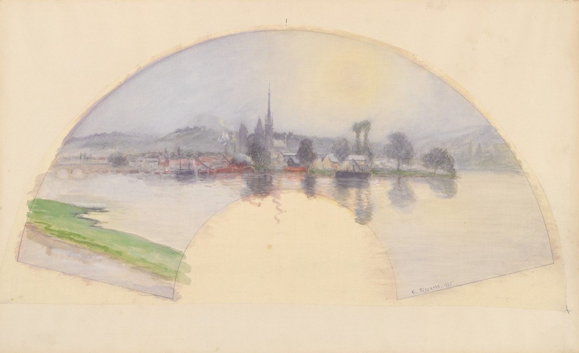 View of Rouen by Camille Pissarro