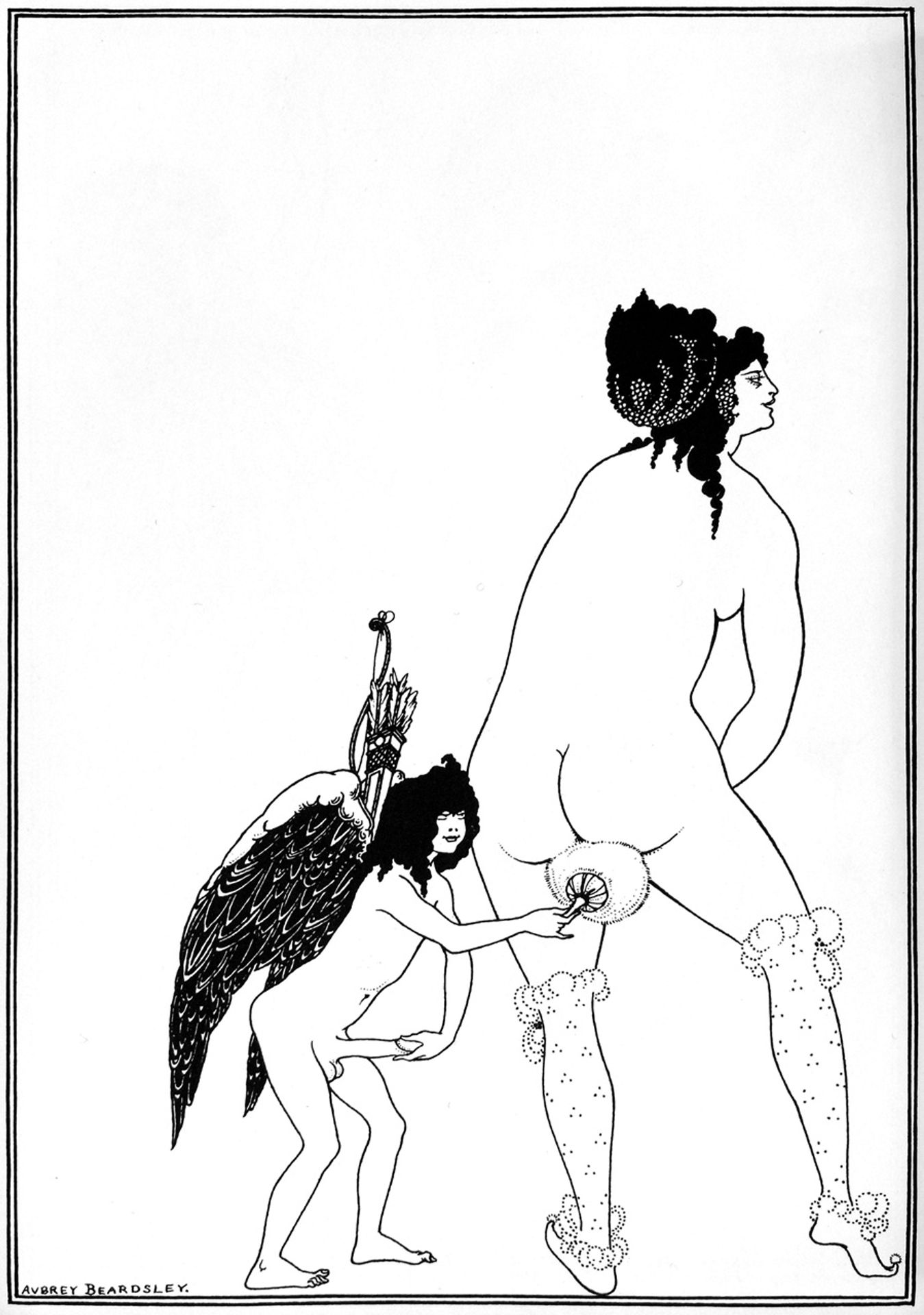 The Toilet of Lampito by Aubrey Vincent Beardsley