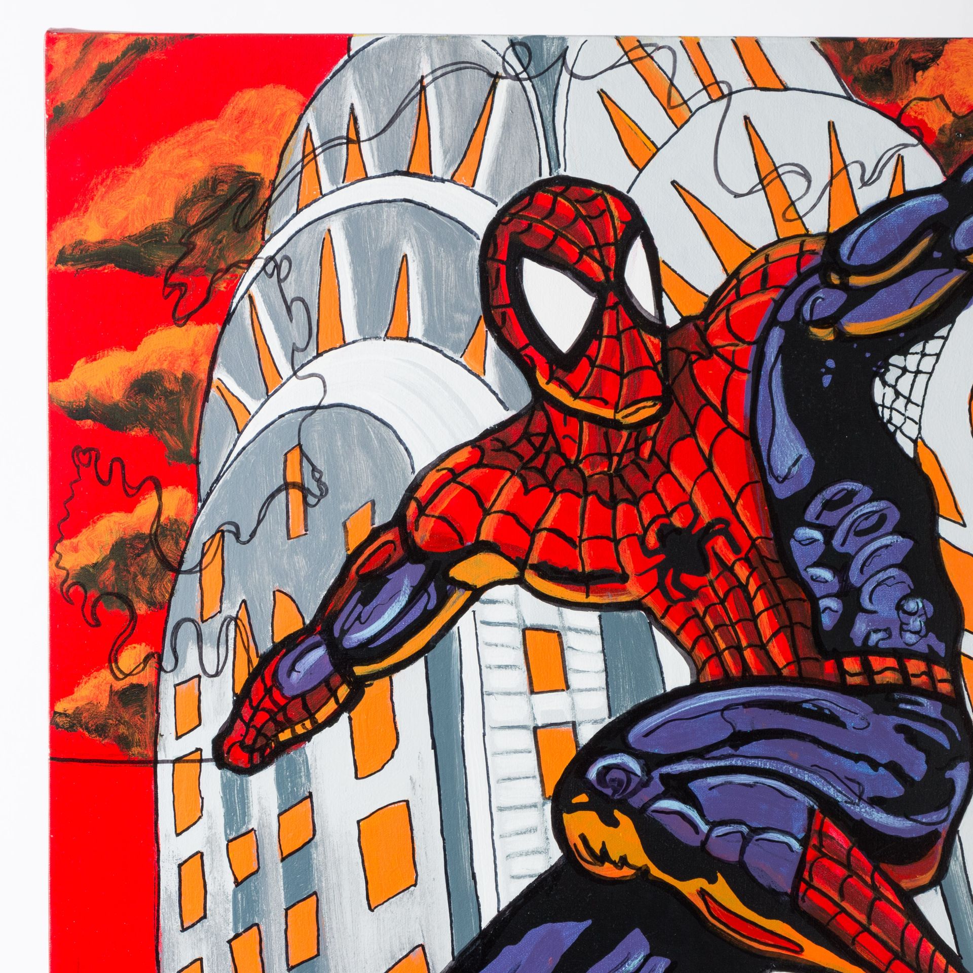 Spiderman IV (Red Sky) by Steve Kaufman
