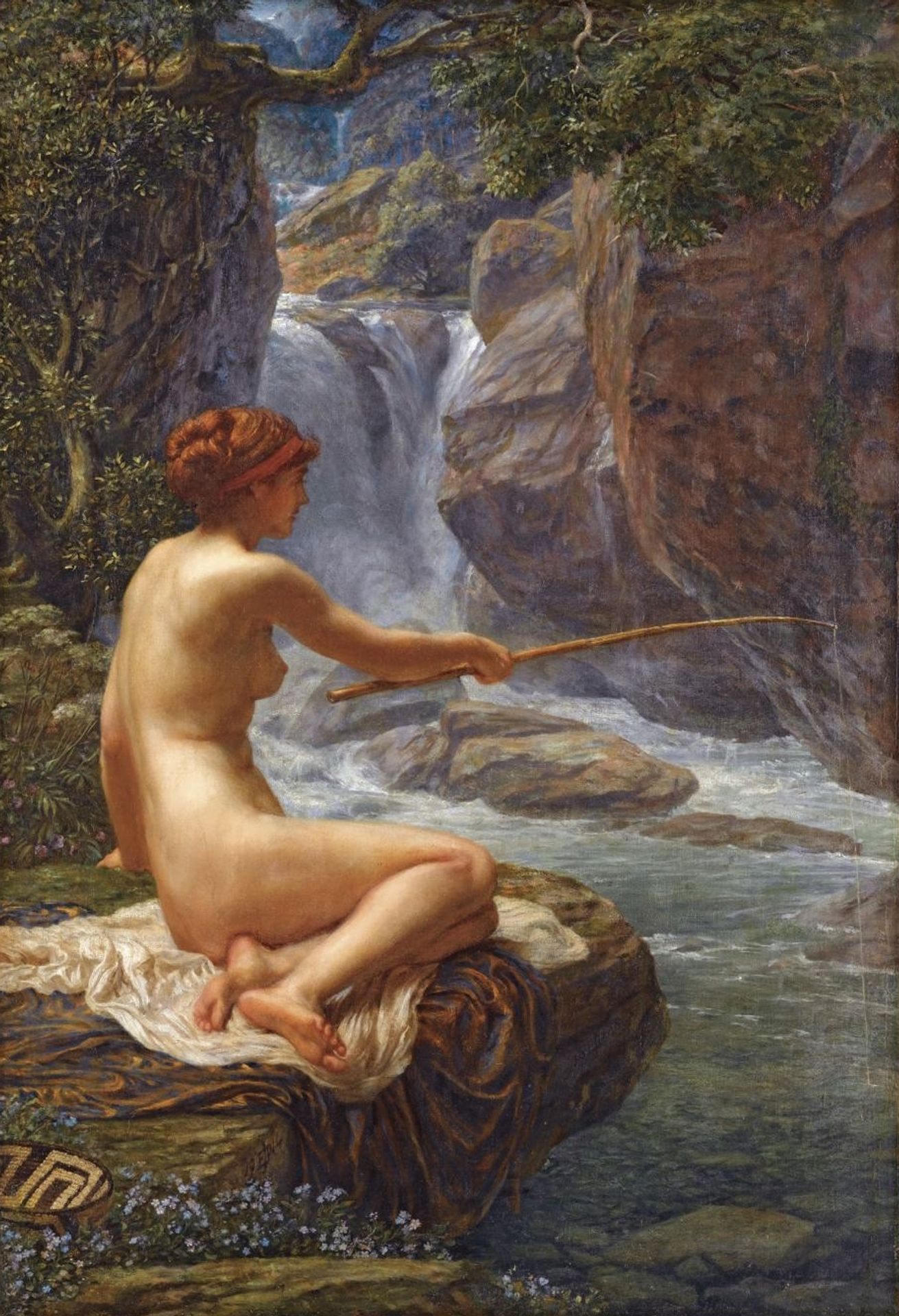 Une Nymphe Du Ruisseau by Edward John Poynter