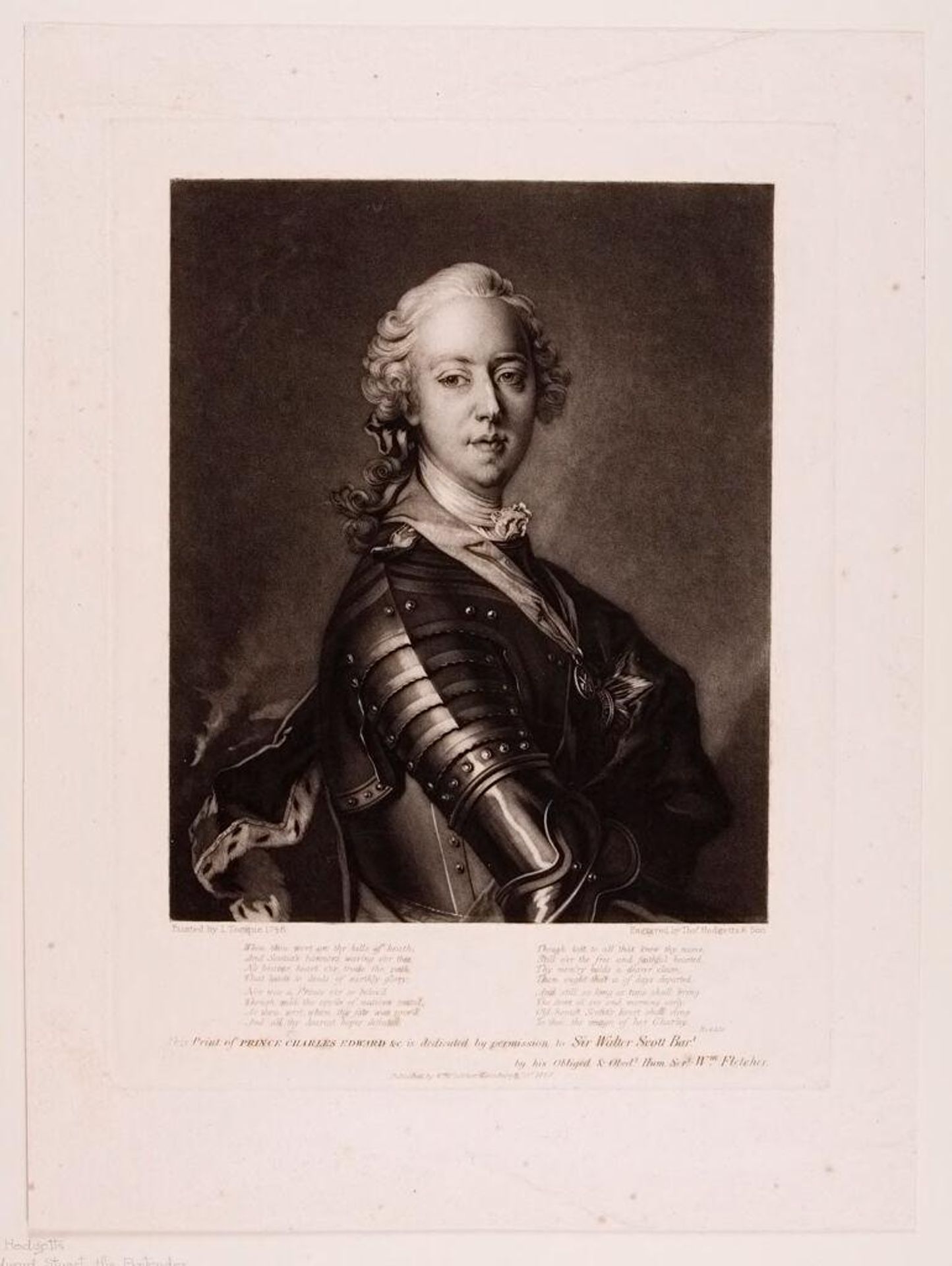 Charles Edward Stuart, the Pretender by Thomas Hodgetts