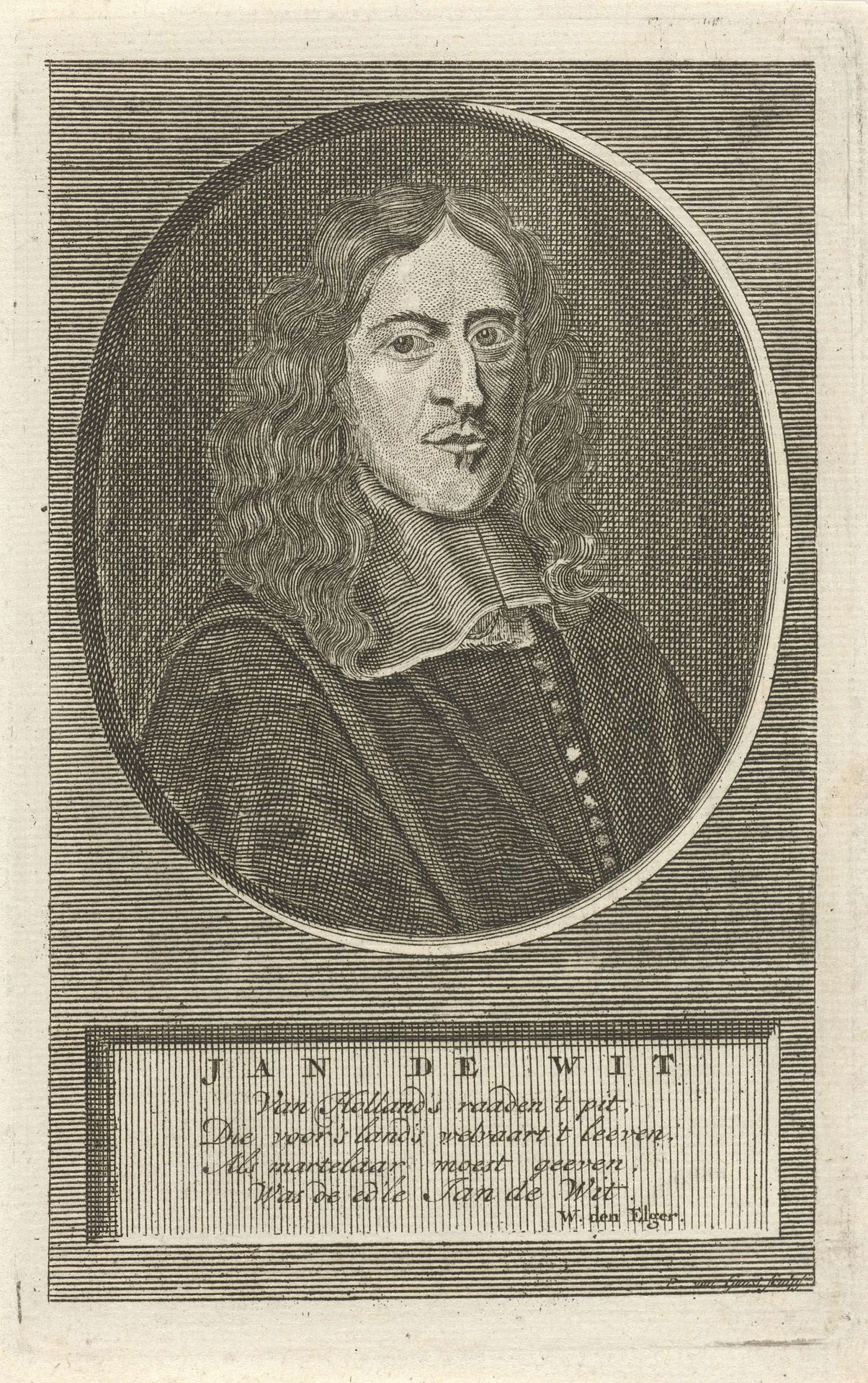 Portret van Johan de Witt by Pieter van Gunst