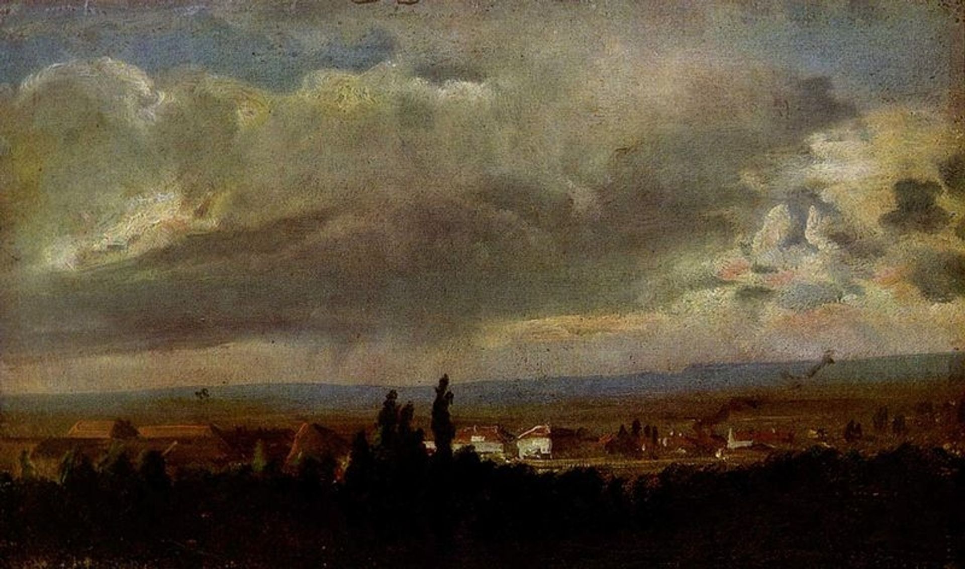 Gewitterstimmung bei Dresden by Johan Christian Dahl