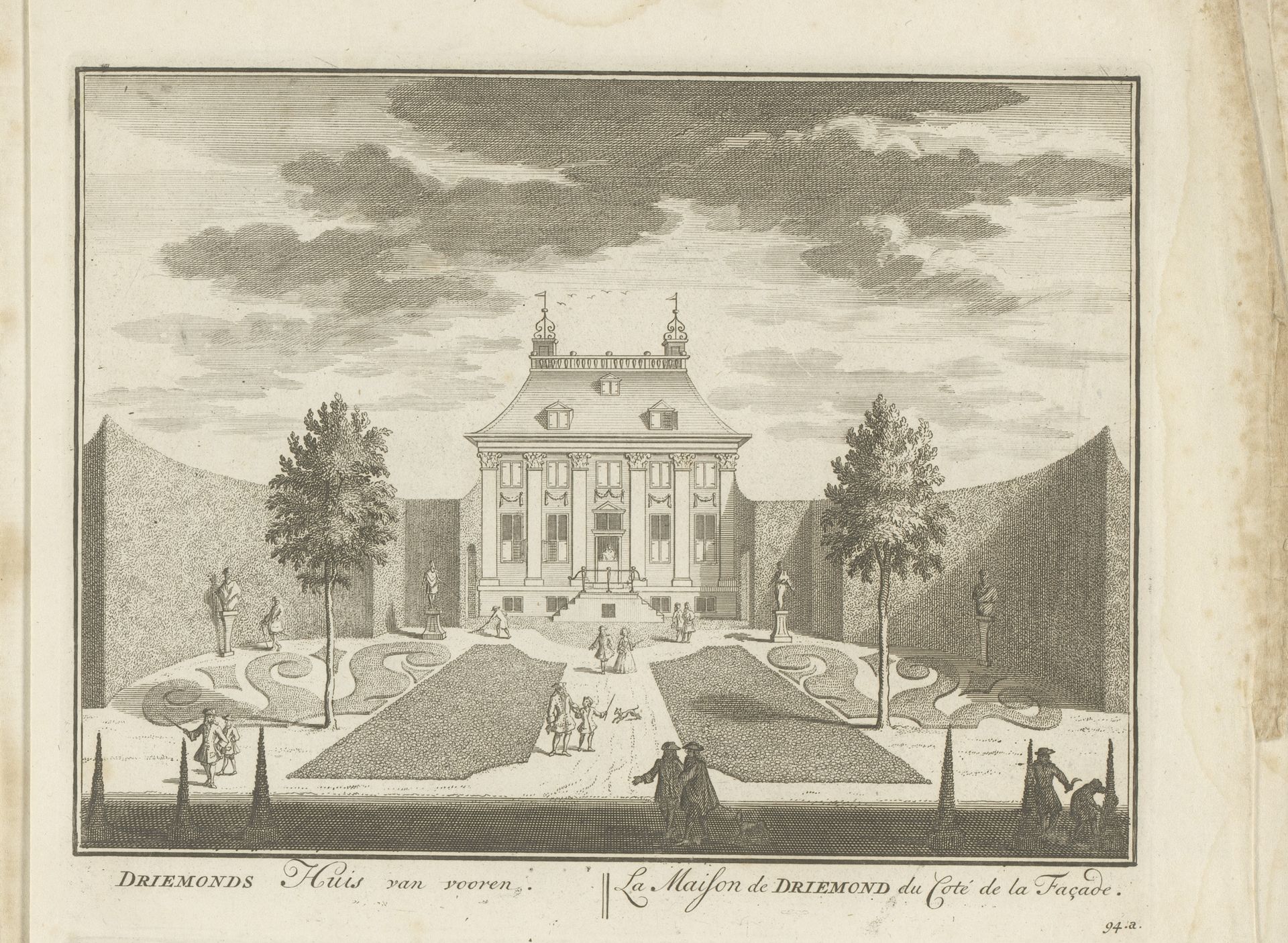 Gezicht op de tuin van de buitenplaats Driemond by Daniël Stopendaal