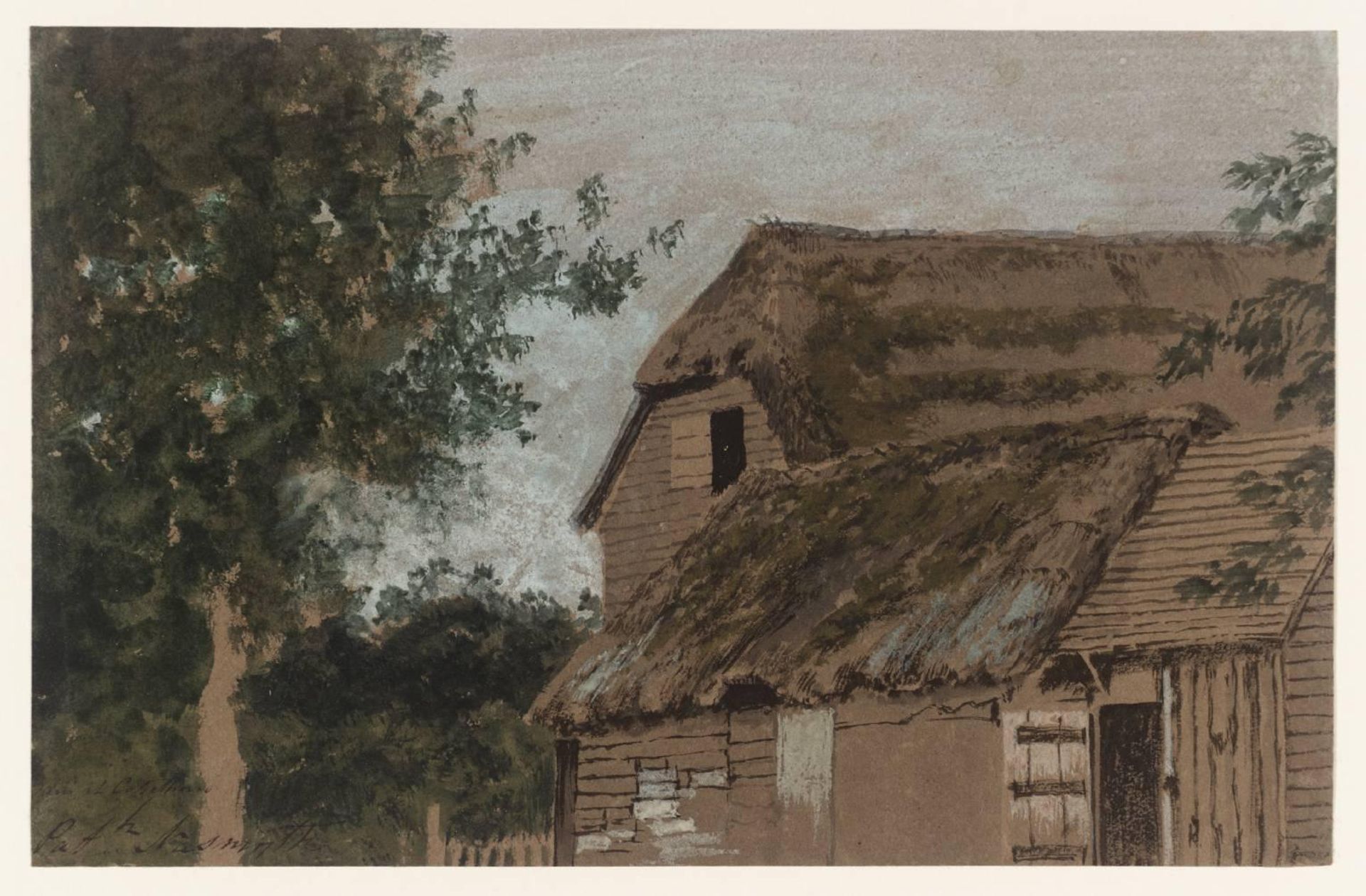 Cottage and Barn by Patrick Nasmyth