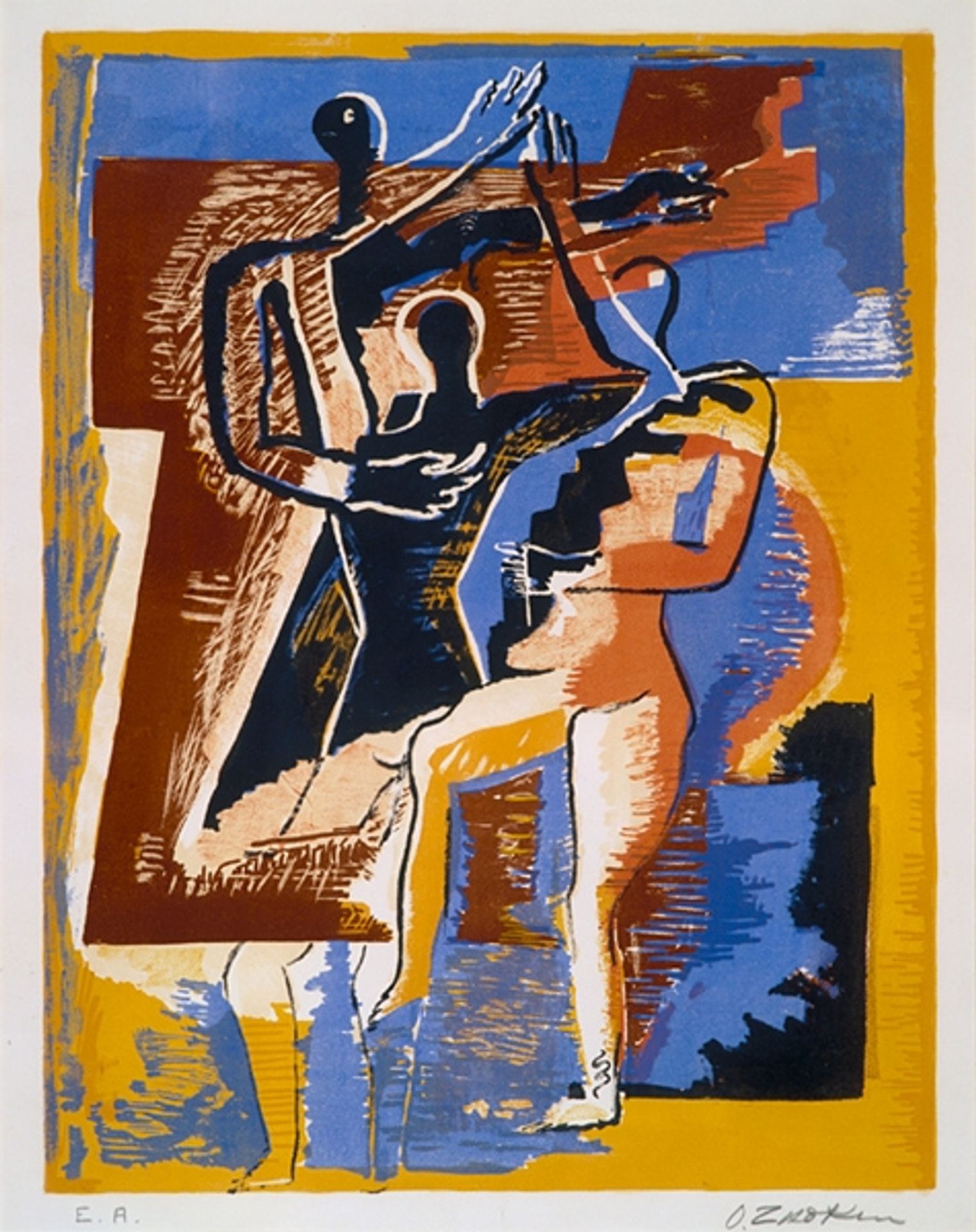 Visitors to the sun by Ossip Zadkine