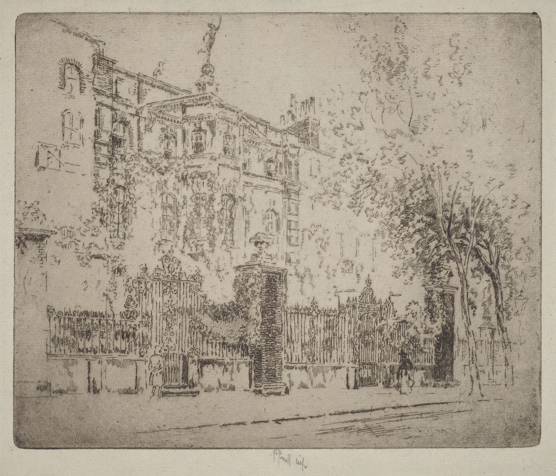 Rossetti's House by Joseph Pennell
