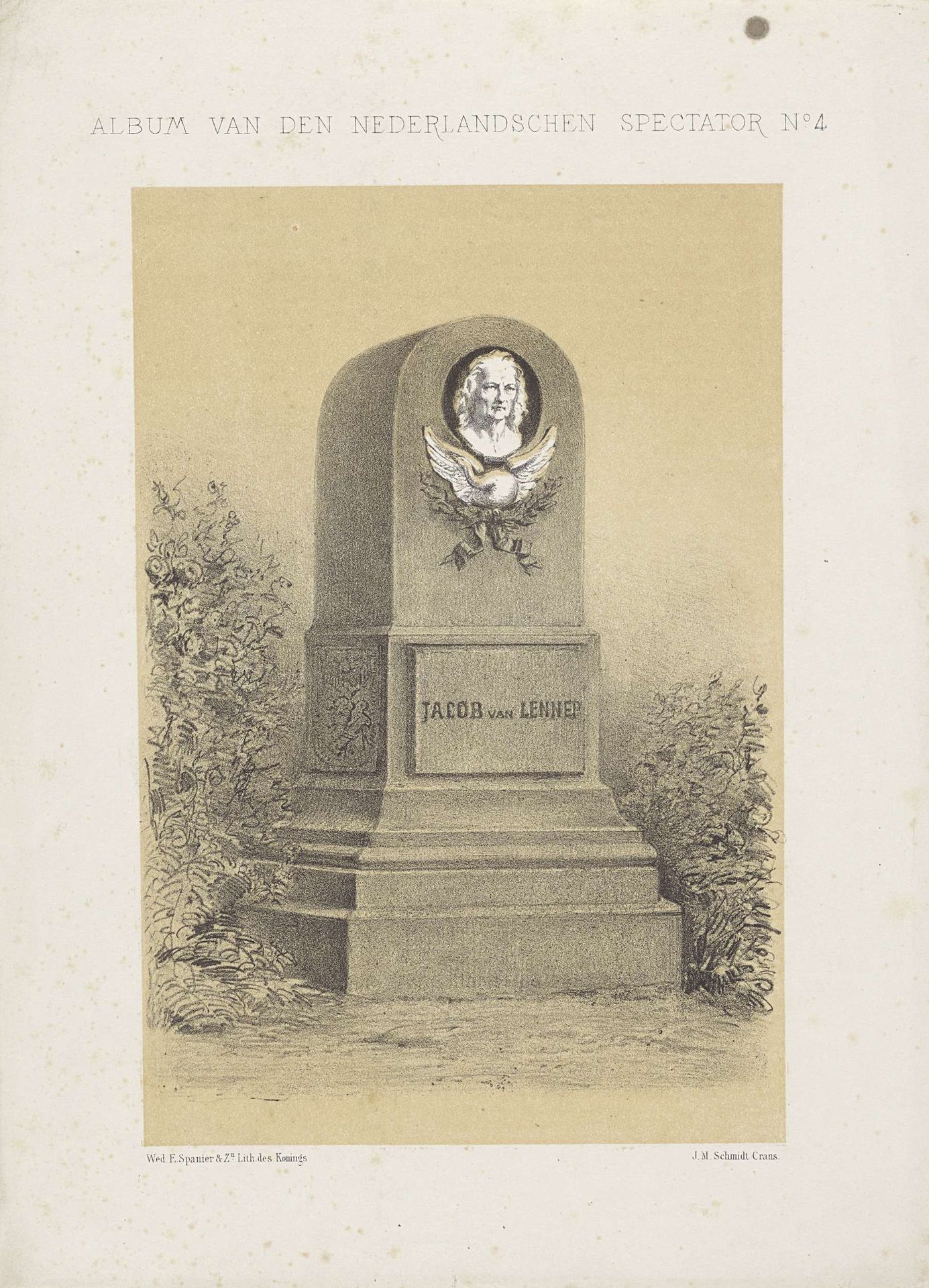 Grafmonument voor Jacob van Lennep, 1869 by Johan Michaël Schmidt Crans