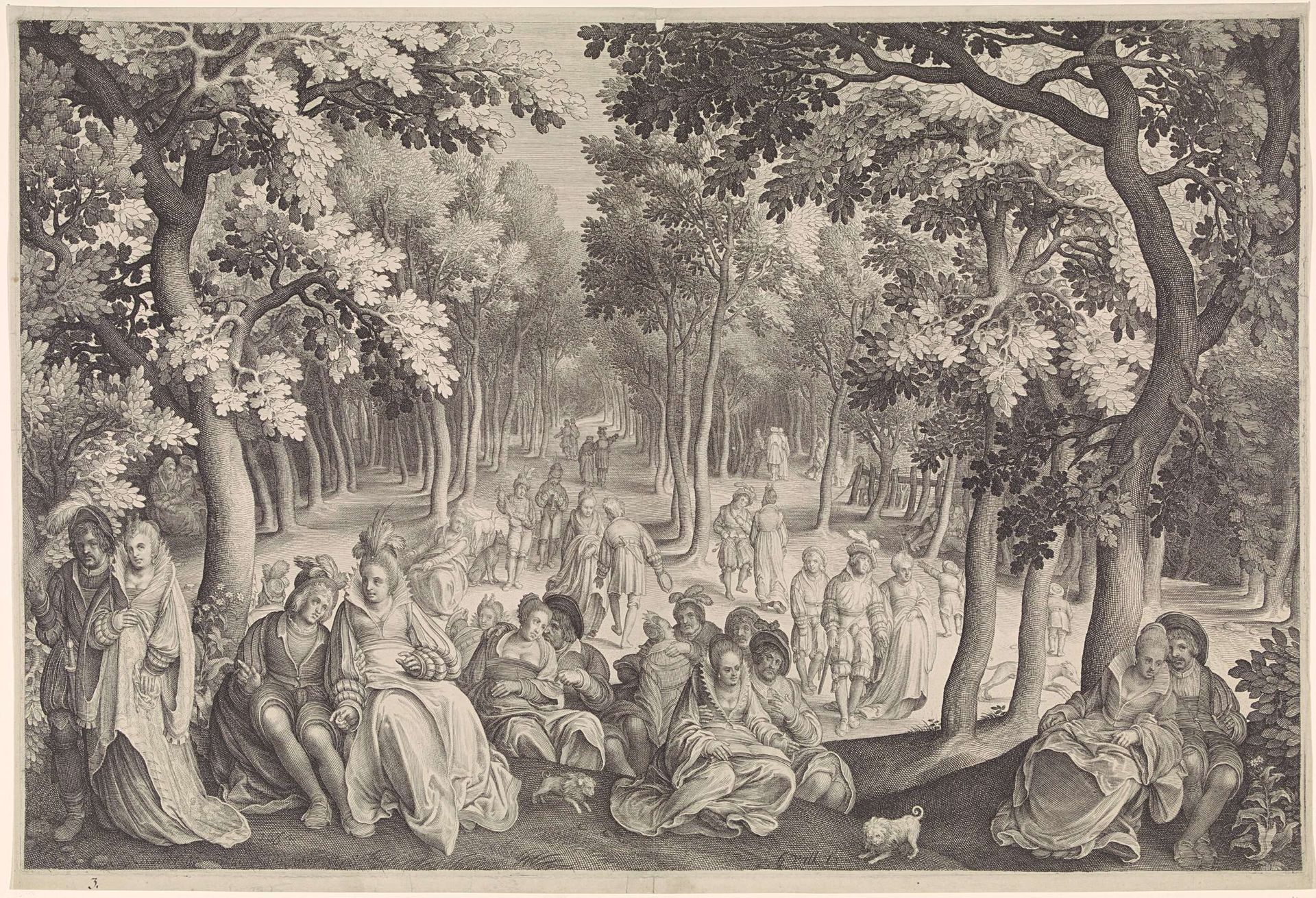 Tuin van de liefde by Nicolaes de Bruyn