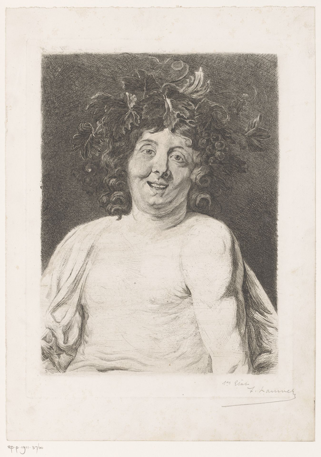Kop van de jonge Bacchus by Frans Lauwers